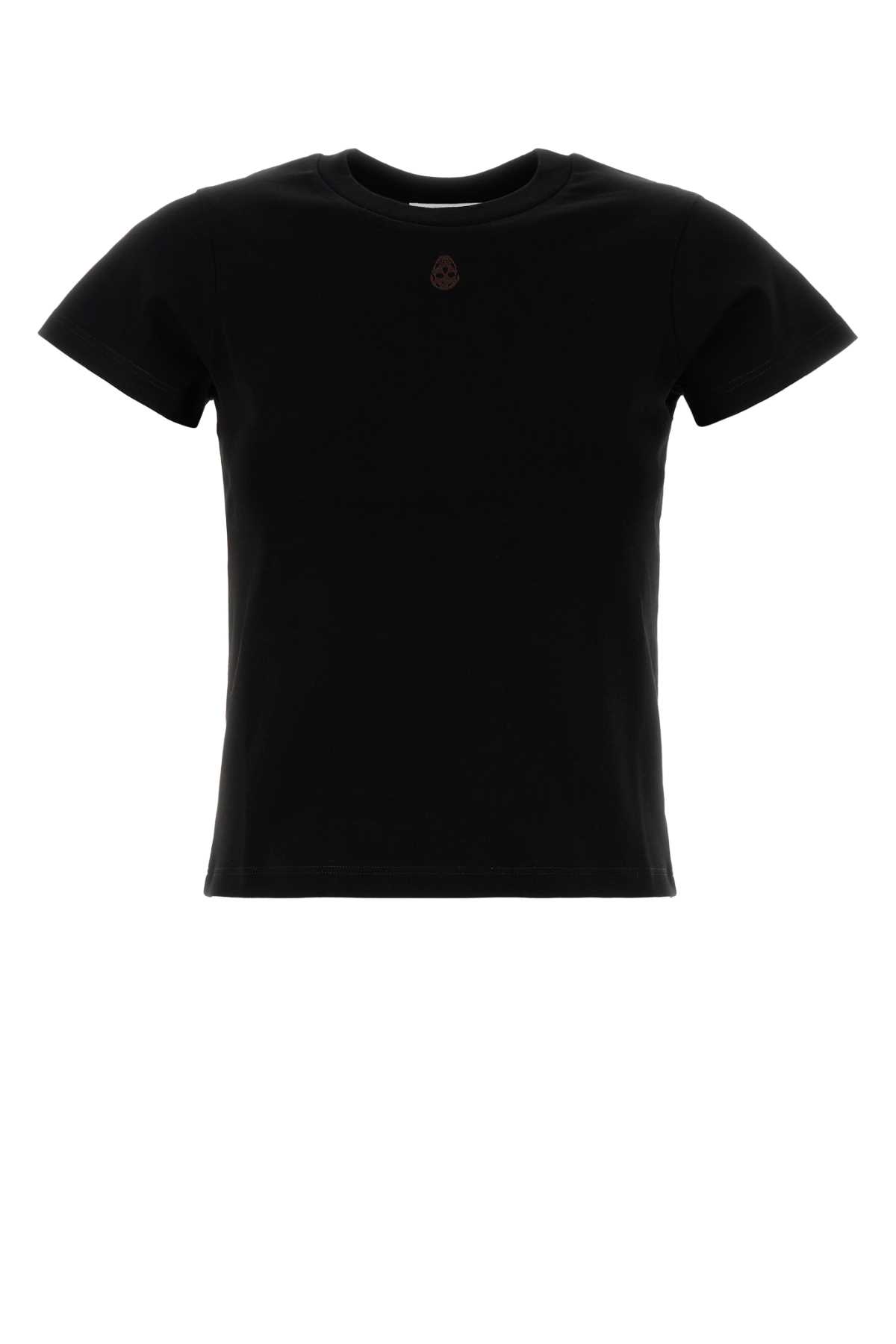 Black cotton t-shirt 819193QLAEH1000 (Alexander McQUEEN / Tシャツ・カットソー ) | Alexander McQUEEN (アレキサンダー・マックイーン)