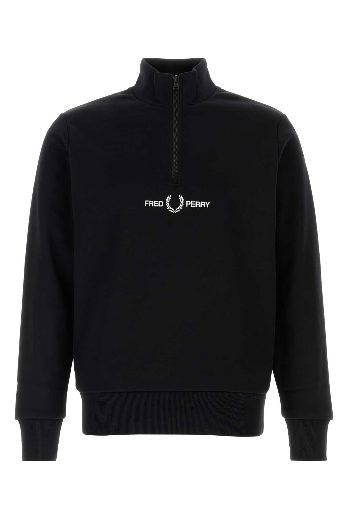 Black polyester blend sweatshirt M6548843 (FRED PERRY / スウェット・フーディー ) | FRED PERRY (フレッドペリー)