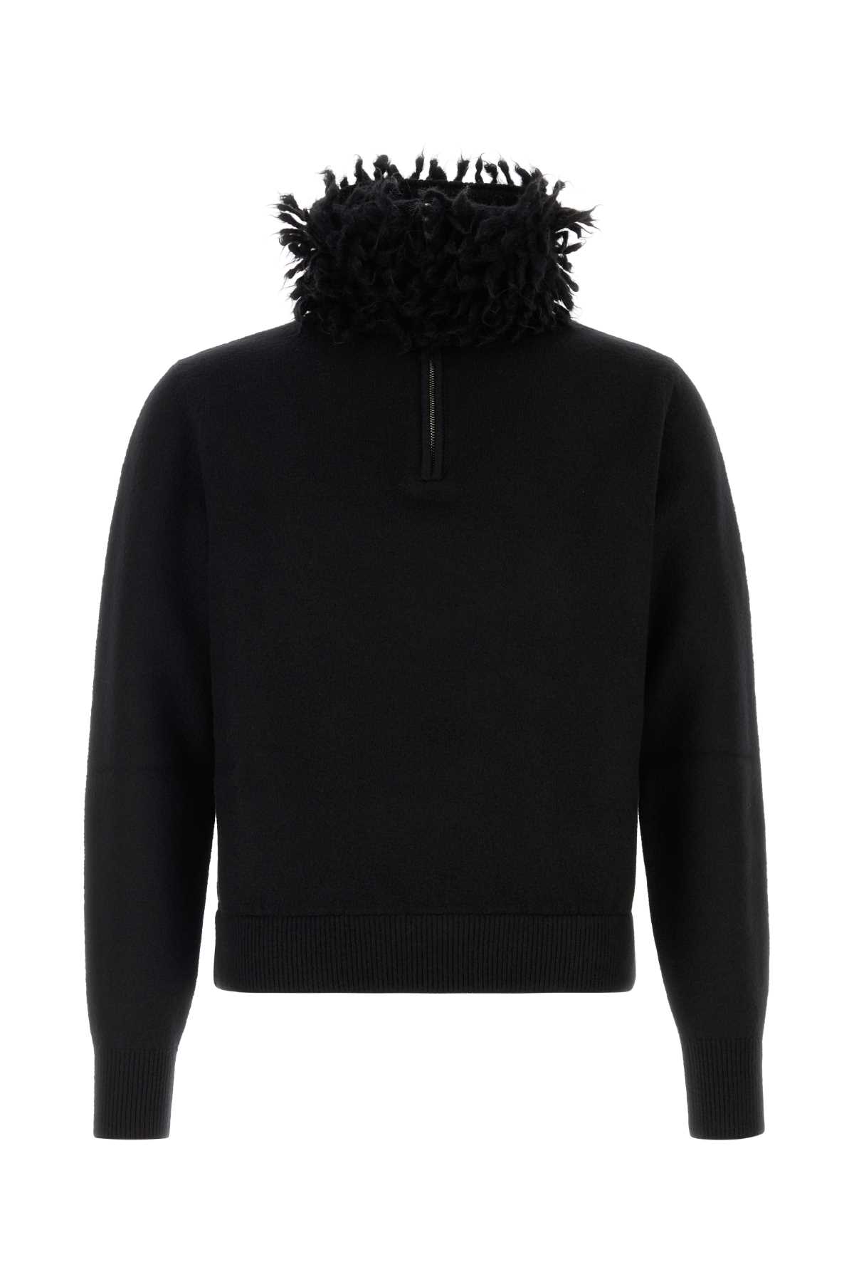 Black wool blend sweater 848919Q1BFF1000 (Alexander McQUEEN / ニット・セーター・カーディガン ) | Alexander McQUEEN (アレキサンダー・マックイーン)