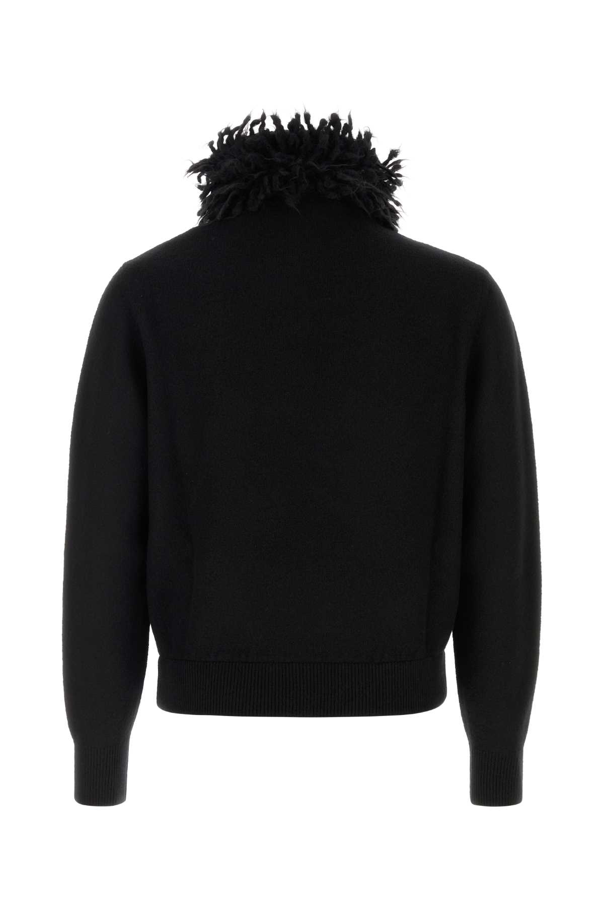 Black wool blend sweater 848919Q1BFF1000 (Alexander McQUEEN / ニット・セーター・カーディガン ) | Alexander McQUEEN (アレキサンダー・マックイーン)(1)