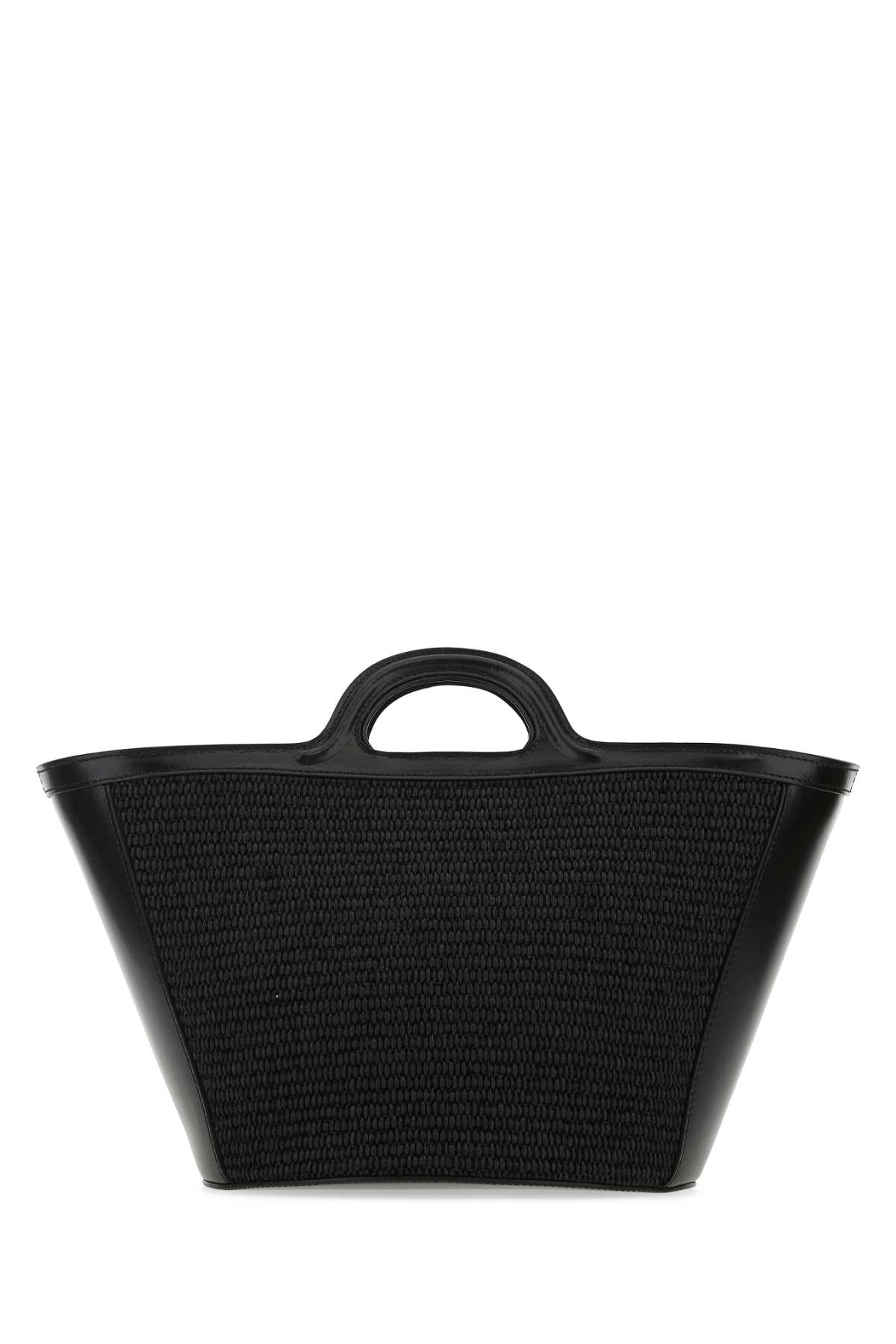 Black leather and raffia small Tropicalia Summer handbag BMMP0068Q0P386000N99 (Marni / ハンドバッグ・ショルダーバッグ ) | Marni (マルニ)(2)