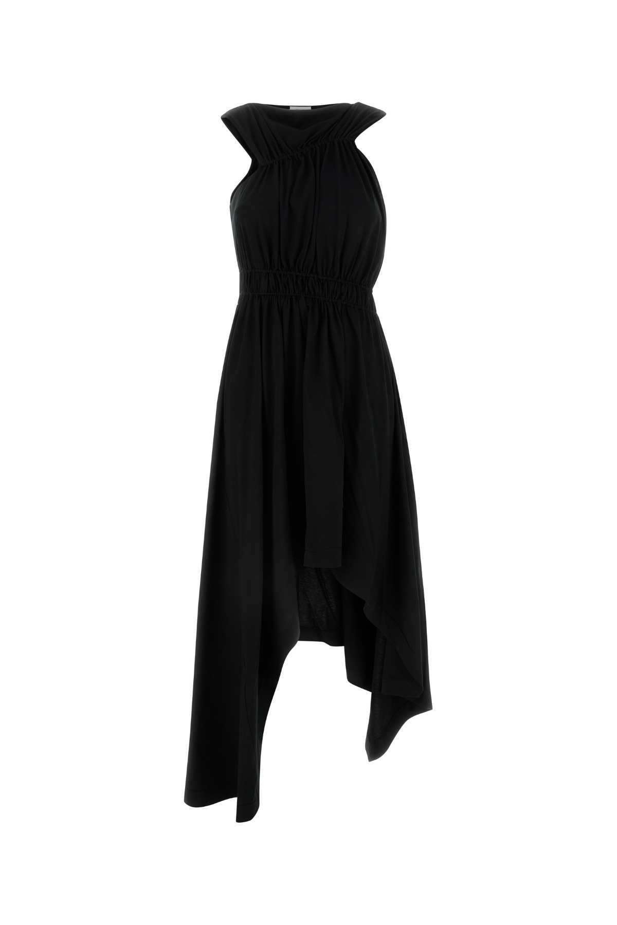 Black jersey dress 806494QLADD1000 (Alexander McQUEEN / ワンピース・ドレス・オールインワン ) | Alexander McQUEEN (アレキサンダー・マックイーン)
