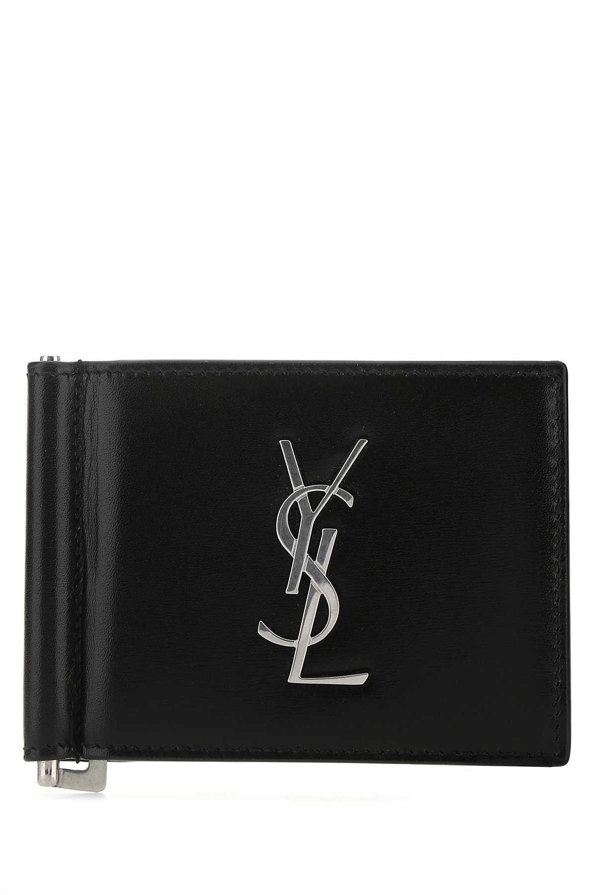 Black leather card holder 4856300SX0E1000 (Saint Laurent / 財布・カードケース ) | Saint Laurent (サンローラン)