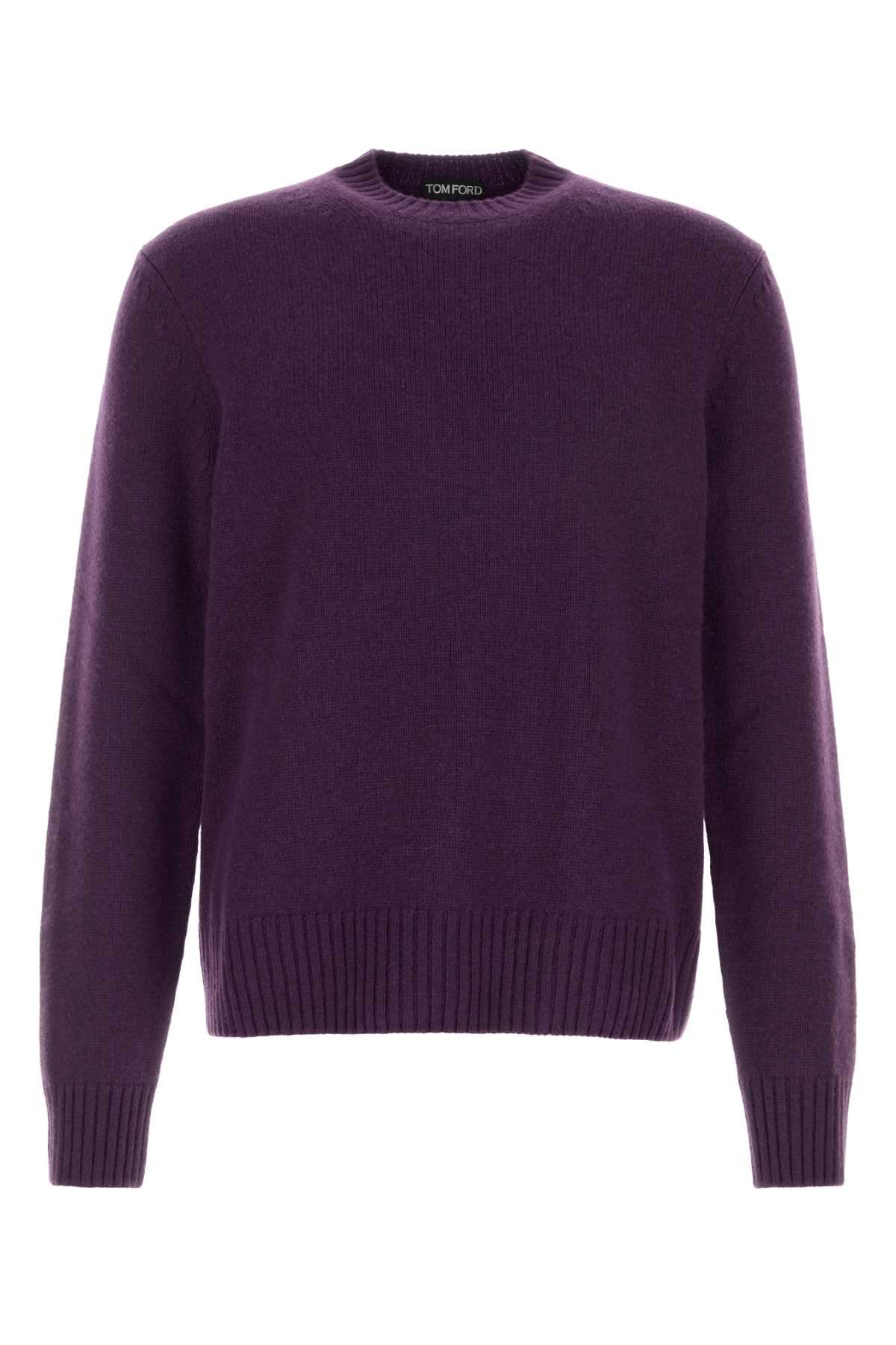 Purple cashmere sweater KCL048YMK064GV760 (TOM FORD / ニット・セーター・カーディガン ) | TOM FORD (トムフォード)
