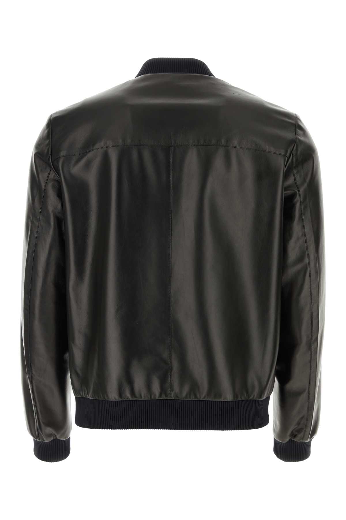 Black nappa leather reversible bomber jacket UPW280SOOO038F0002 (Prada / レザー&ファージャケット・コート ) | Prada (プラダ)(1)