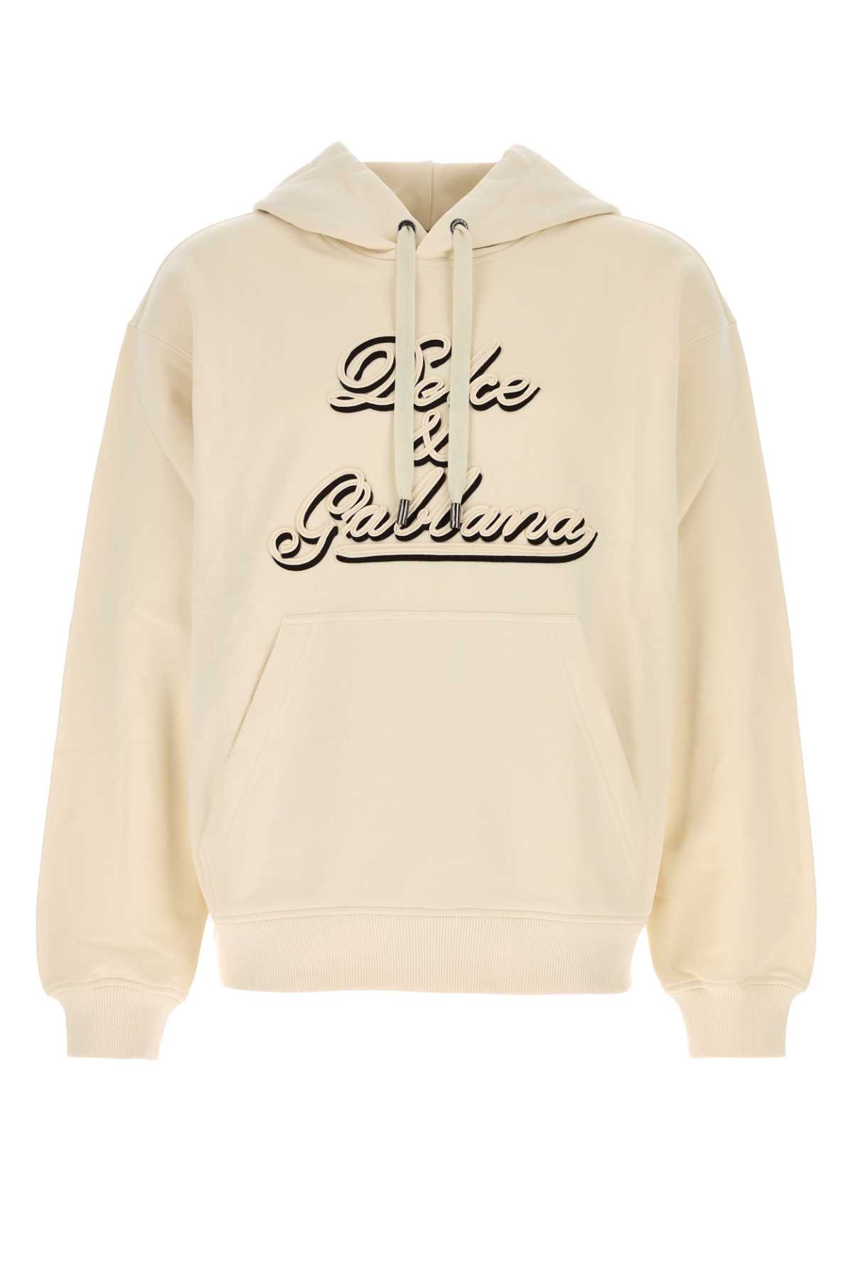 Cream cotton sweatshirt G9ZU0ZG7PGAA4567 (Dolce & Gabbana / スウェット・フーディー ) | Dolce & Gabbana (ドルチェガッバーナ)