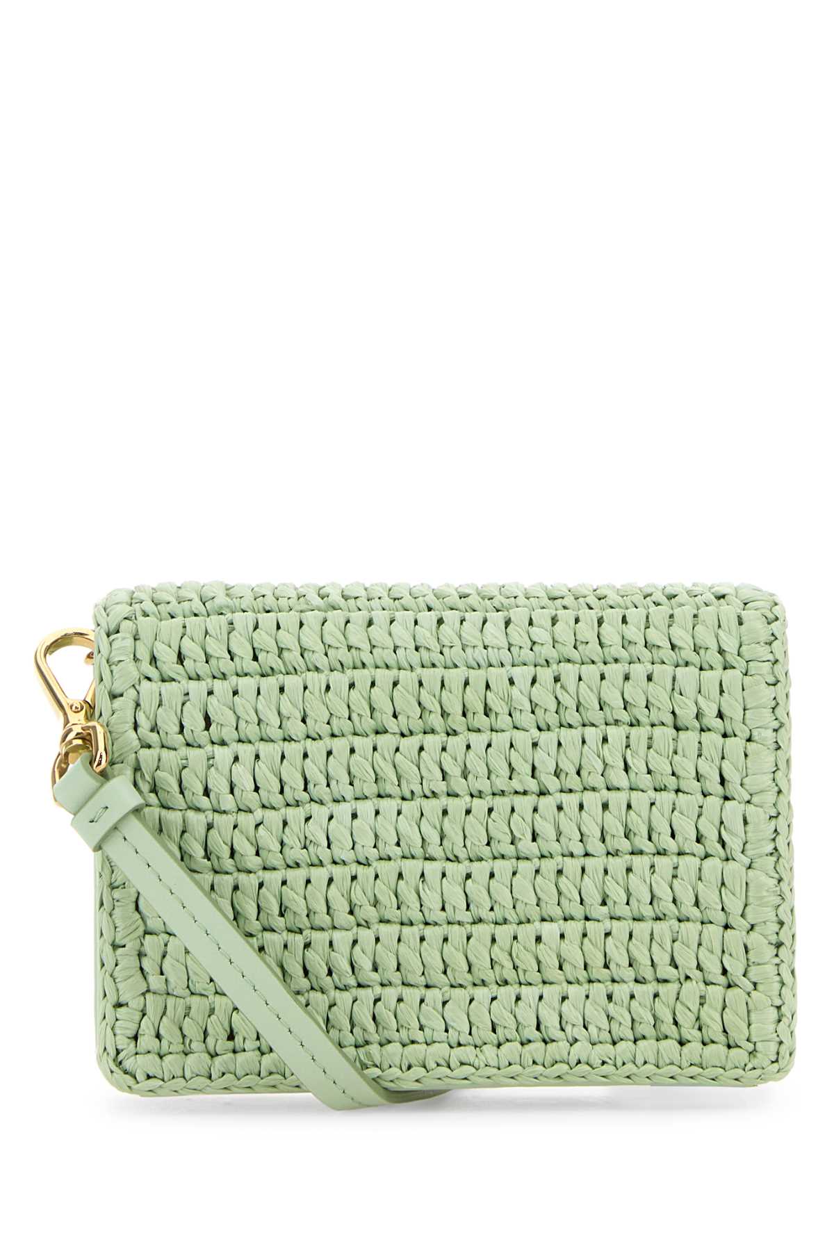 Pastel green raffia card holder 1MR0242CYCF0934 (Prada / 財布・カードケース ) | Prada (プラダ)(2)