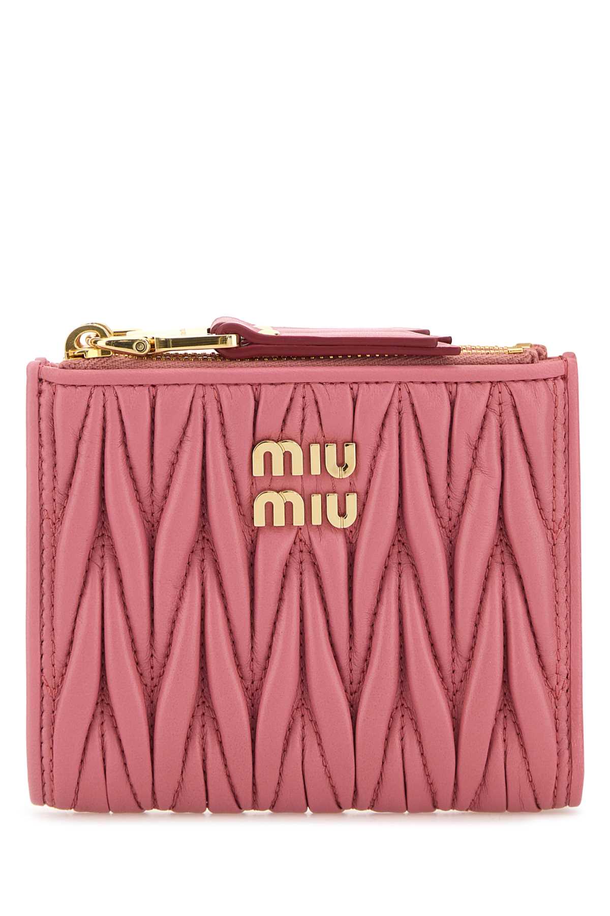 Pink leather wallet 5ML024AFPPF0638 (MIU MIU / 財布・カードケース ) | MIU MIU (ミュウミュウ)