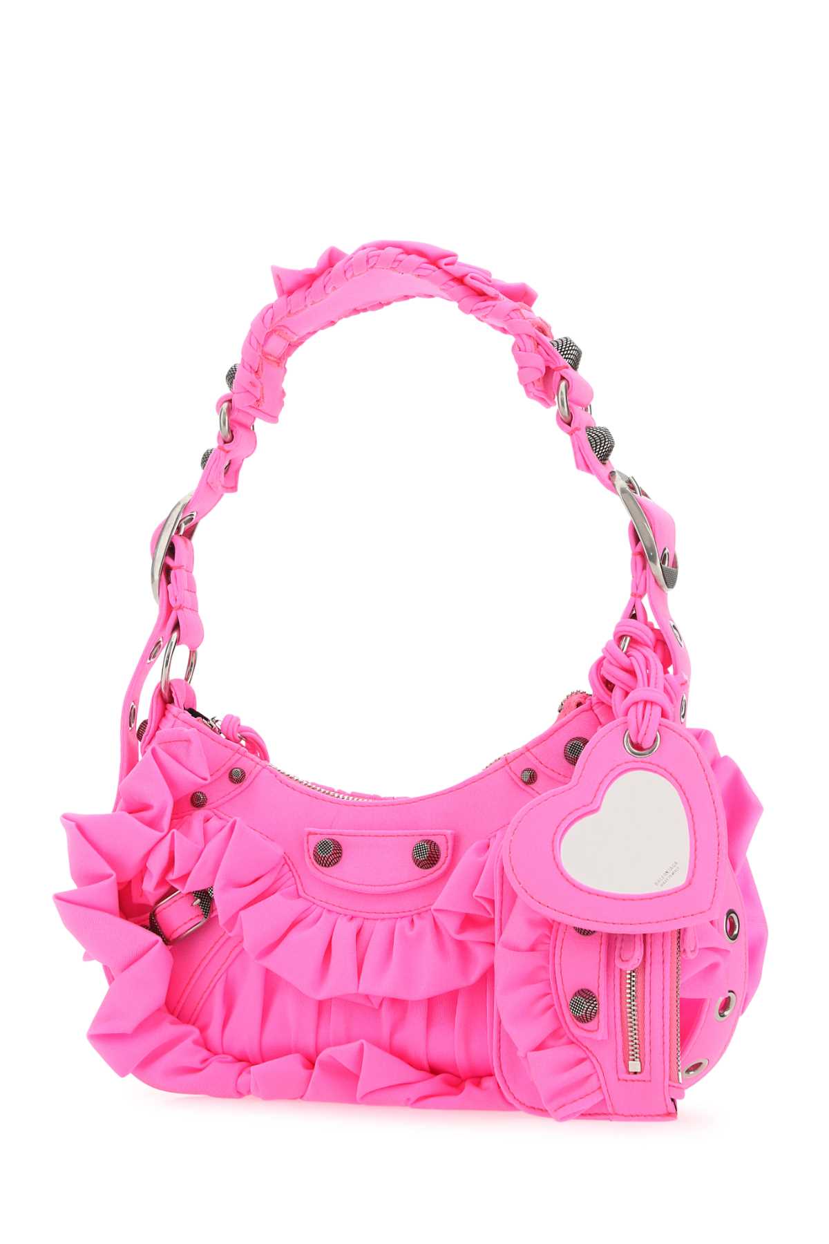 Fluo pink fabric Le Cagole XS shoulder bag 671309210FZ5627 (Balenciaga / ハンドバッグ・ショルダーバッグ ) | Balenciaga (バレンシアガ)(1)