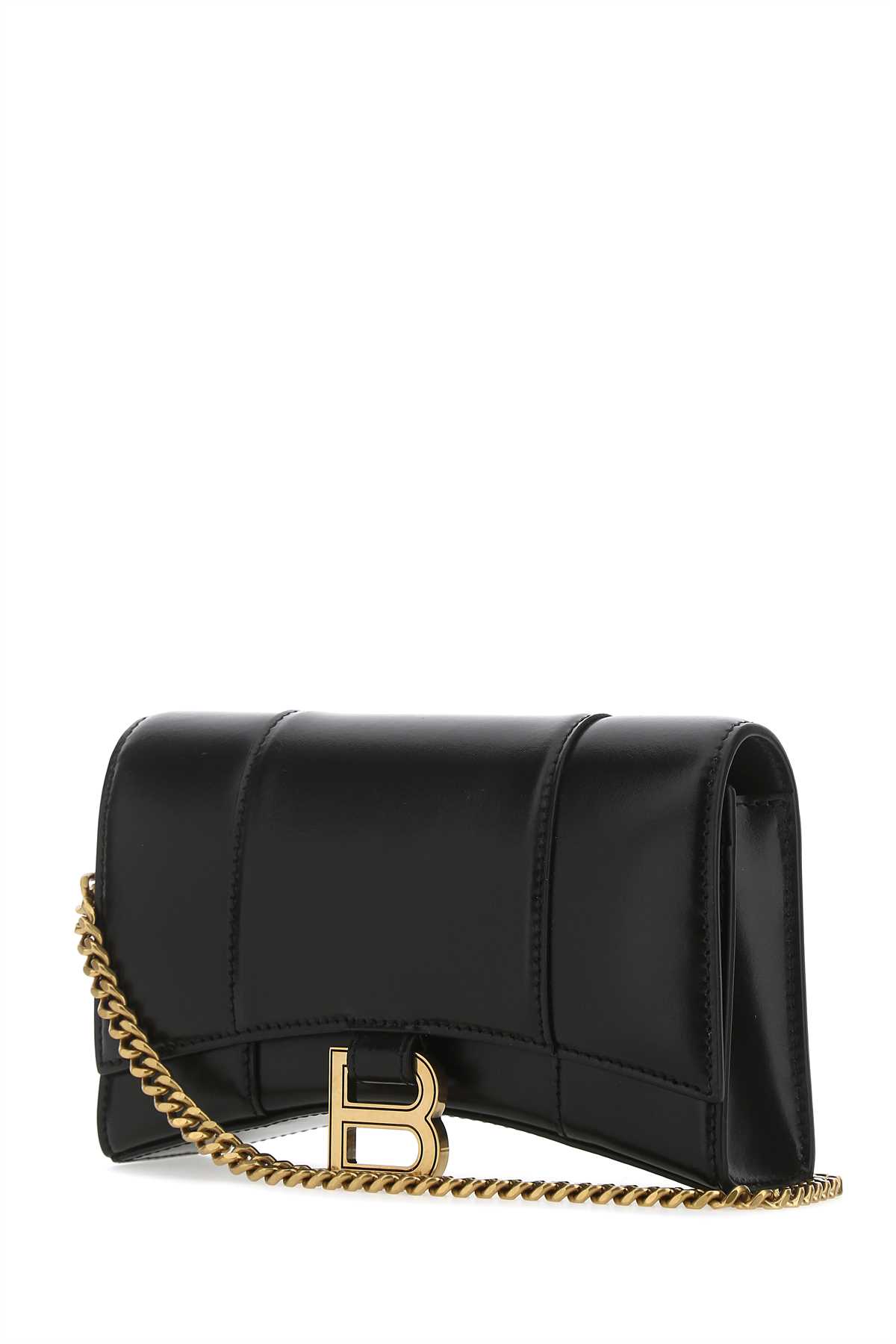 Black leather Hourglass clutch 6560501QJ4M1000 (Balenciaga / ハンドバッグ・ショルダーバッグ ) | Balenciaga (バレンシアガ)(1)