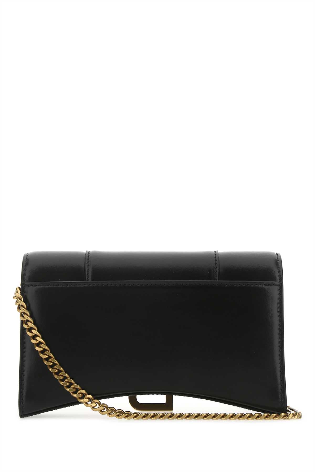 Black leather Hourglass clutch 6560501QJ4M1000 (Balenciaga / ハンドバッグ・ショルダーバッグ ) | Balenciaga (バレンシアガ)(2)