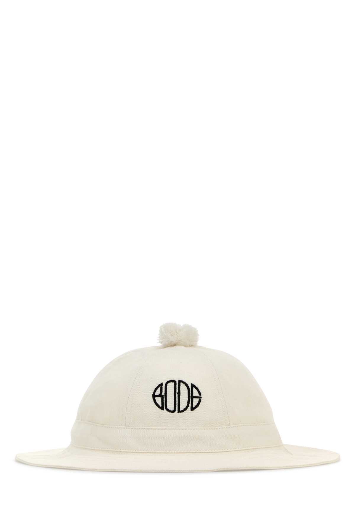 White cotton bucket hat MRS25AC034WHITE (BODE / 帽子 ) | BODE (ボーディ)