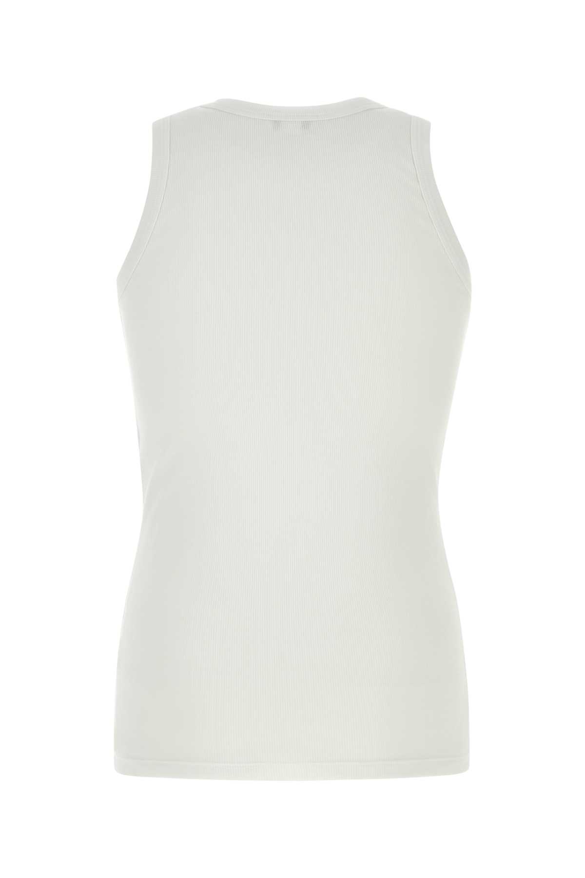 White stretch cotton tank top 815098QXAA99000 (Alexander McQUEEN / タンクトップ・キャミソール ) | Alexander McQUEEN (アレキサンダー・マックイーン)(1)