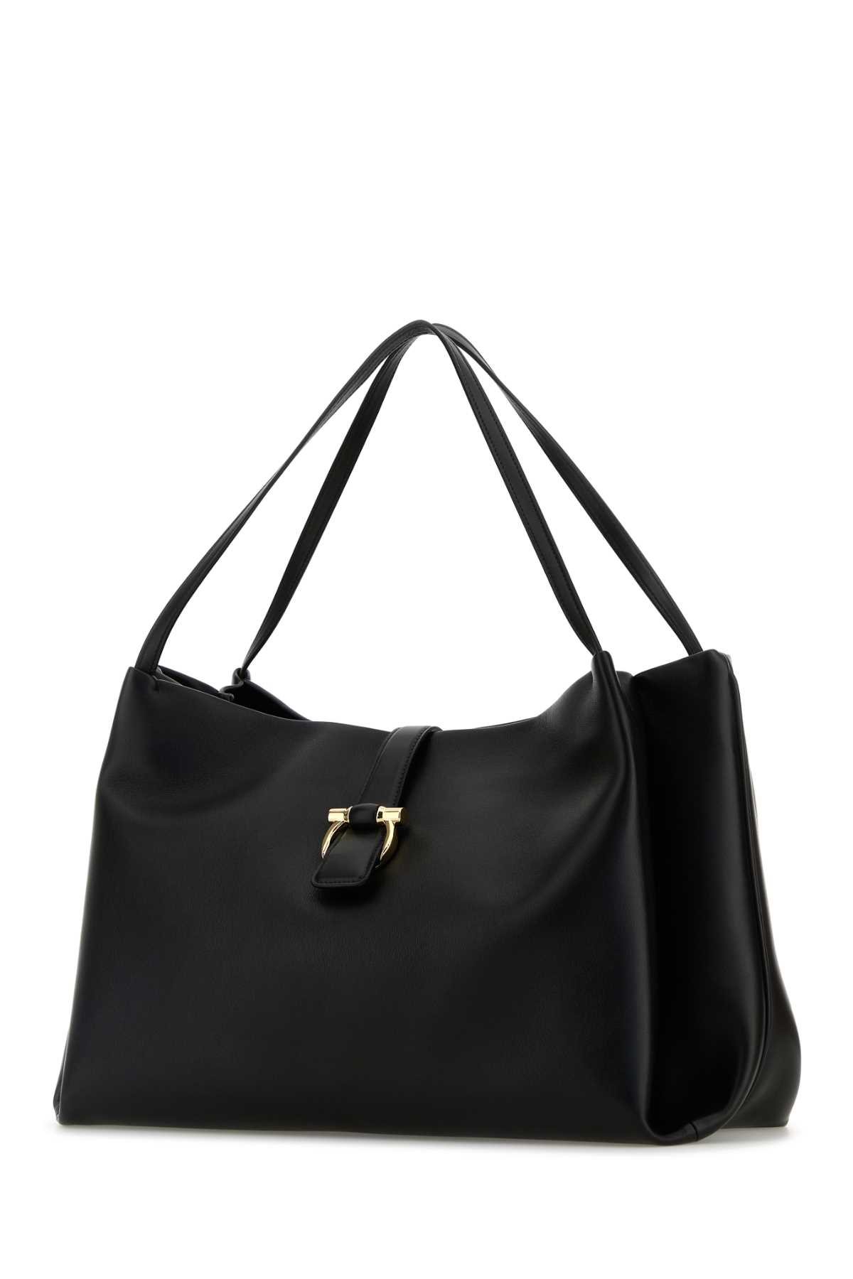 Black leather shopping bag 219804777335NERONERO (FERRAGAMO / トートバッグ ) | FERRAGAMO (フェラガモ)(1)