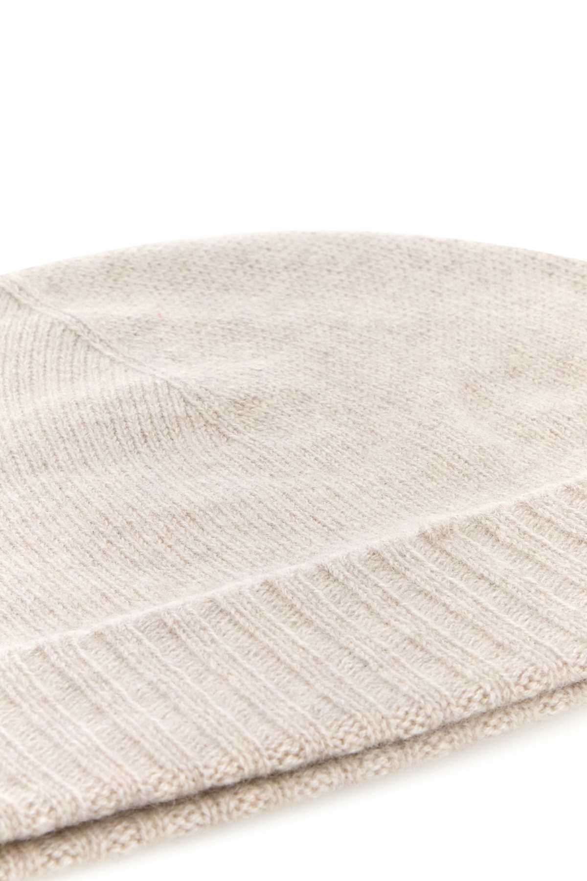 Sand cashmere beanie hat MEGEVE0914 (LE KASHA / 帽子 ) | LE KASHA (ル カシャ)(2)