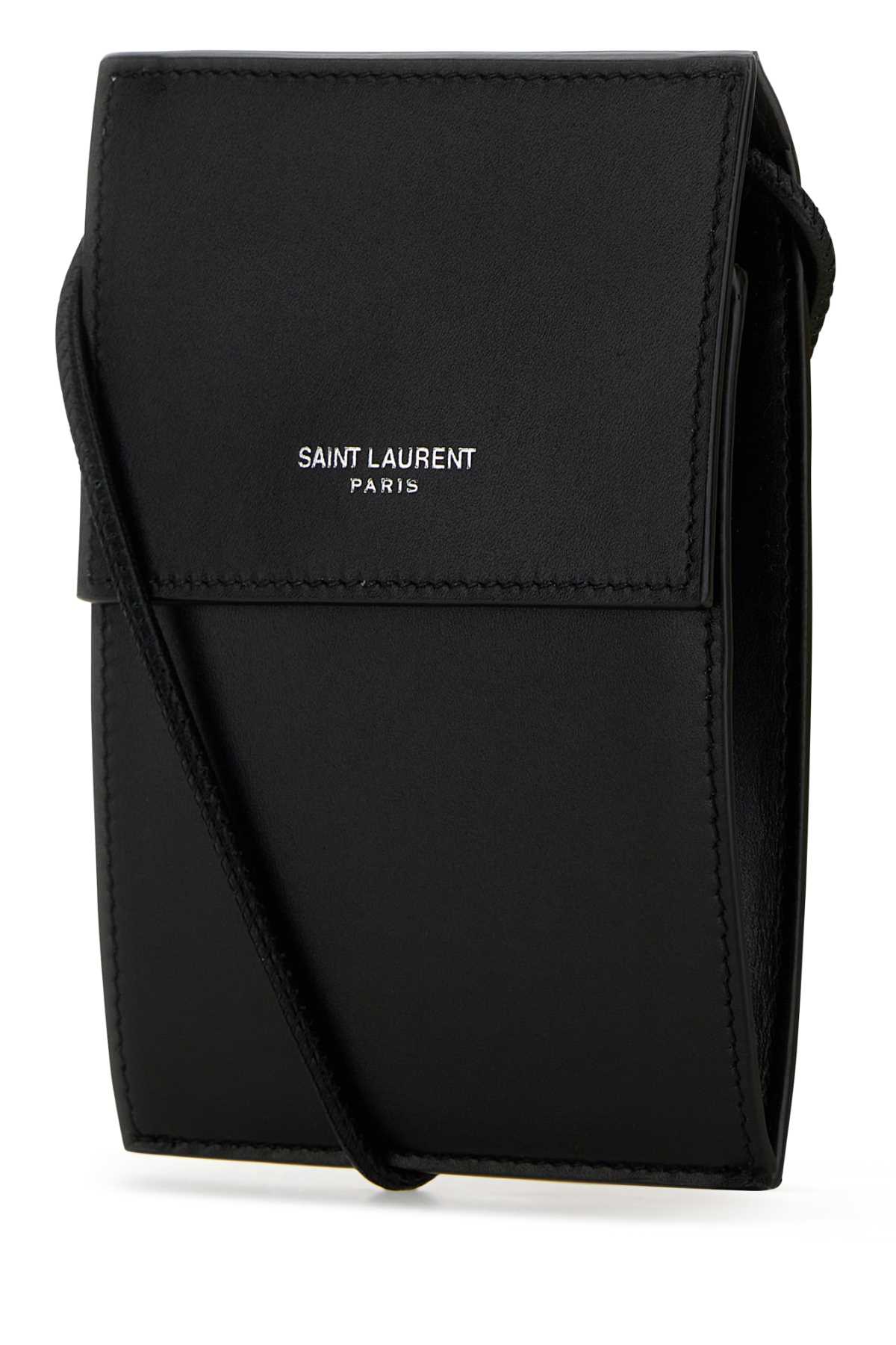 Black leather pouch 8027280U90E1000 (Saint Laurent / クラッチバッグ・ポーチ ) | Saint Laurent (サンローラン)(1)