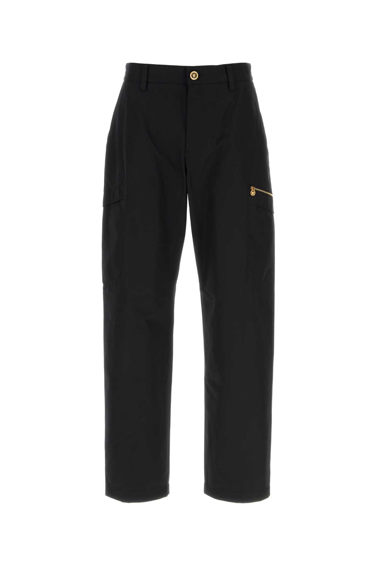 Black cotton pant 10215531A126511B000 (VERSACE / パンツ ) | VERSACE (ヴェルサーチェ)