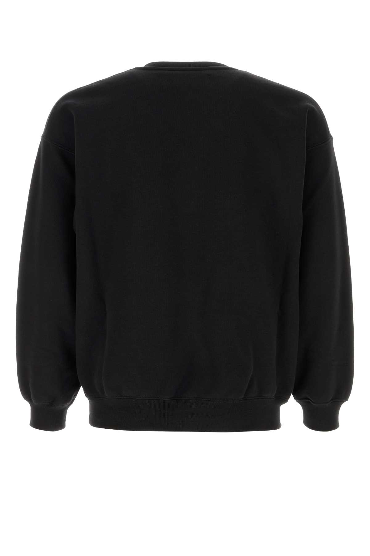 Black cotton blend oversize sweatshirt BRFEL0048100 (BARACUTA / スウェット・フーディー ) | BARACUTA (バラクータ)(1)