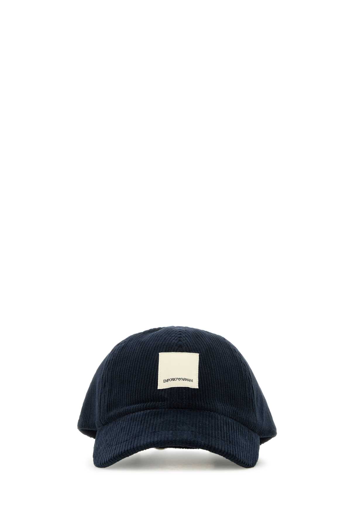 Midnight blue stretch corduroy baseball cap 6273164F85300035 (EMPORIO ARMANI / 帽子 ) | EMPORIO ARMANI (エンポリオ アルマーニ)