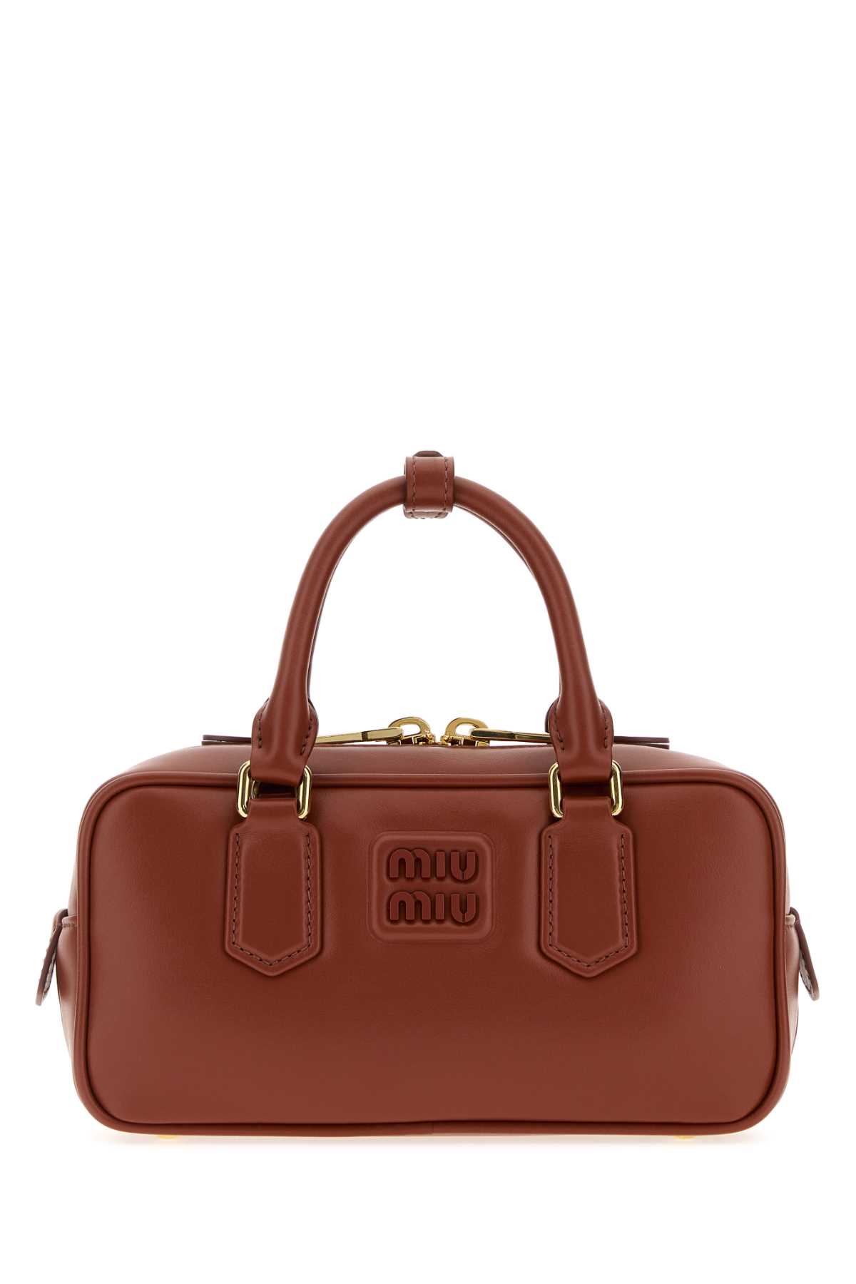 Copper leather Arcadie handbag 5BB142VOONACR3F0033 (MIU MIU / ハンドバッグ・ショルダーバッグ ) | MIU MIU (ミュウミュウ)