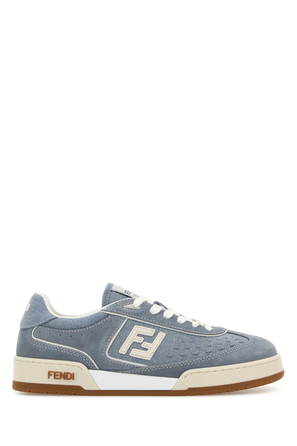 Light blue denim and suede Fendi Match sneakers 8E8670ASB3F1SV1 (FENDI / スニーカー ) | FENDI (フェンディ)