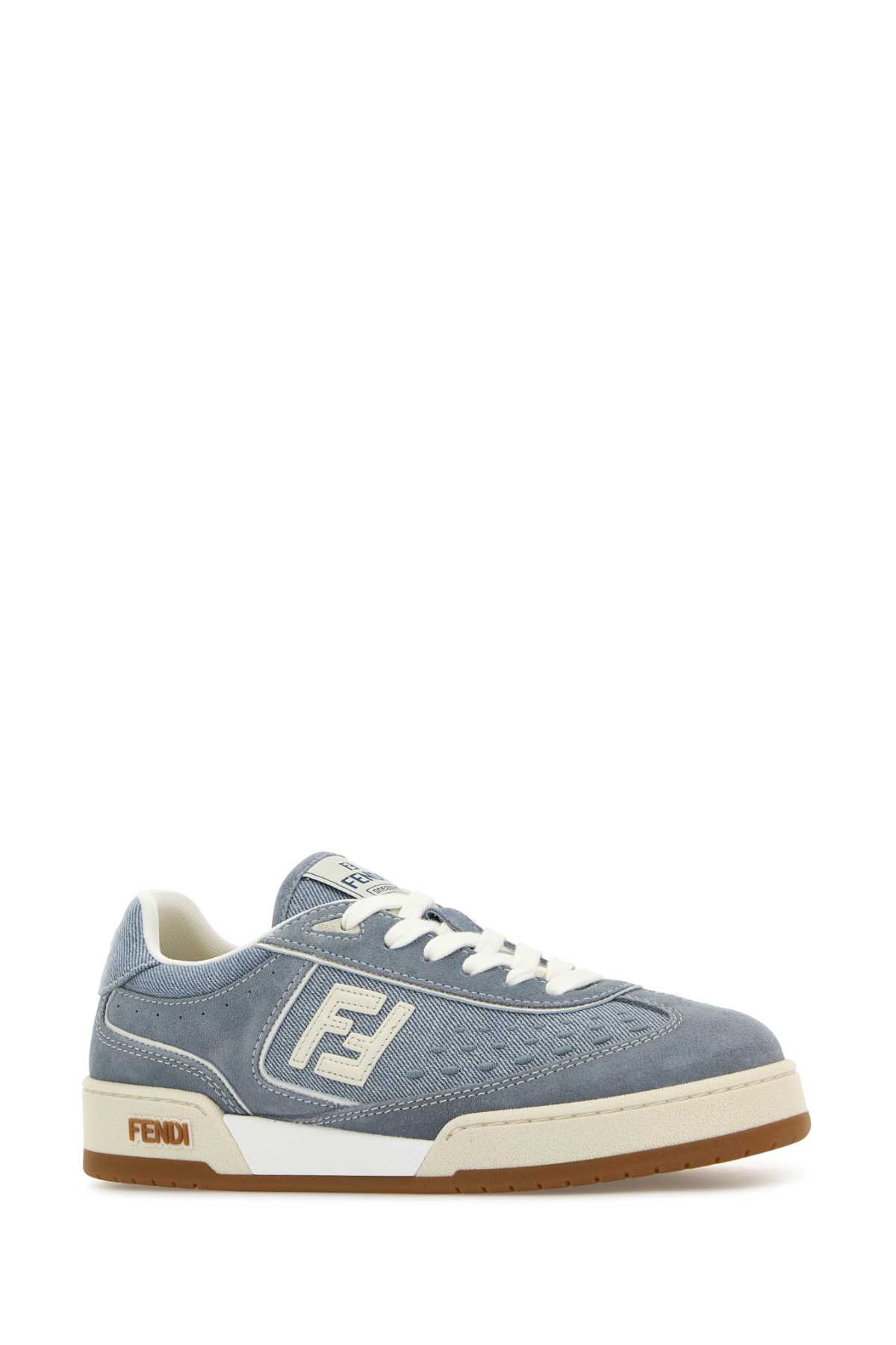 Light blue denim and suede Fendi Match sneakers 8E8670ASB3F1SV1 (FENDI / スニーカー ) | FENDI (フェンディ)(1)