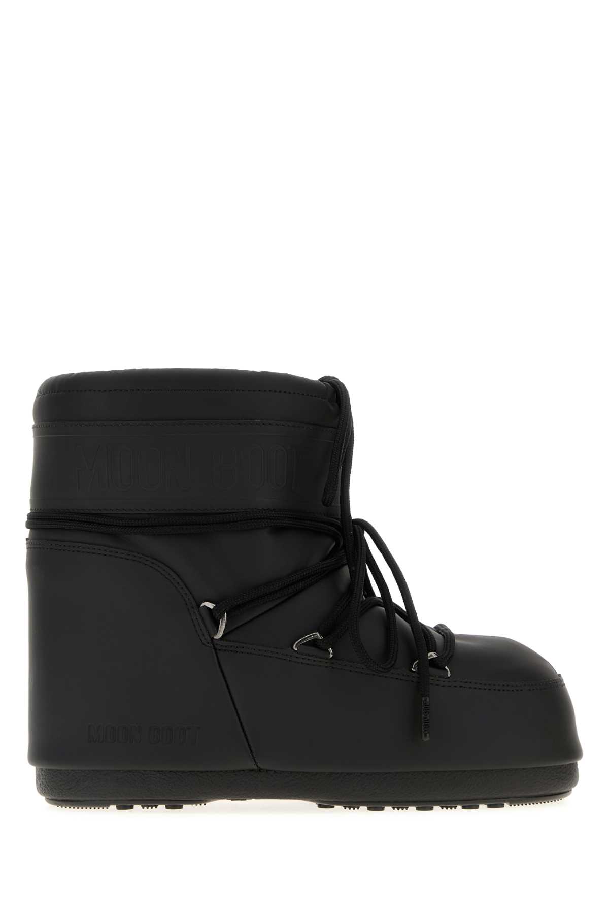 Black synthetic leather Icon Low ankle boots 1409380N001 (MOON BOOT / ブーツ ) | MOON BOOT (ムーンブーツ)