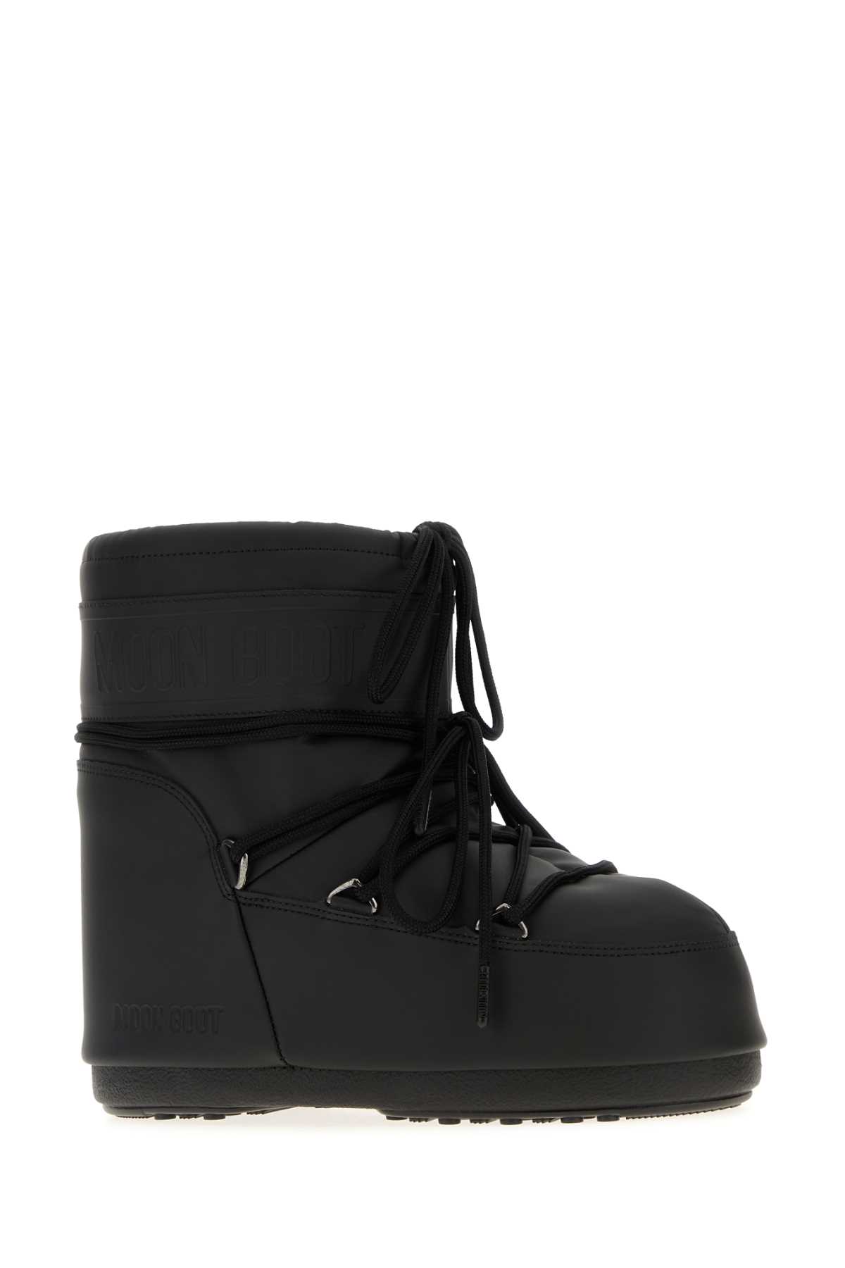Black synthetic leather Icon Low ankle boots 1409380N001 (MOON BOOT / ブーツ ) | MOON BOOT (ムーンブーツ)(1)