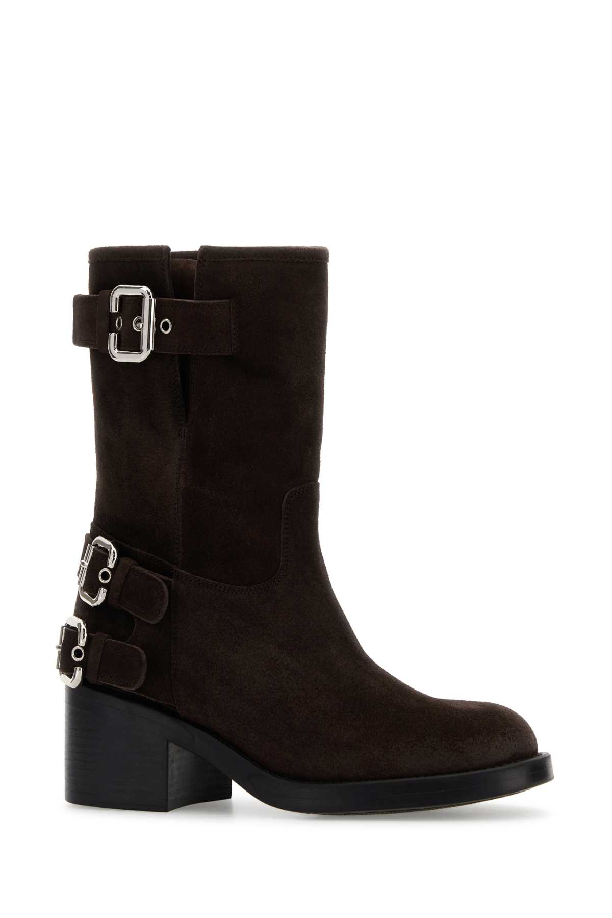 Dark brown suede Dakota boots CH25W12FPX28E (Chloé / ブーツ ) | Chloé (クロエ)(1)