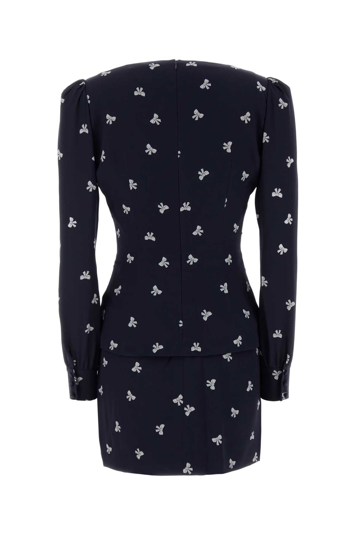 Printed silk mini dress FABX4229F45951844 (ALESSANDRA RICH / ワンピース・ドレス・オールインワン ) | ALESSANDRA RICH (アレッサンドラ リッチ)(1)