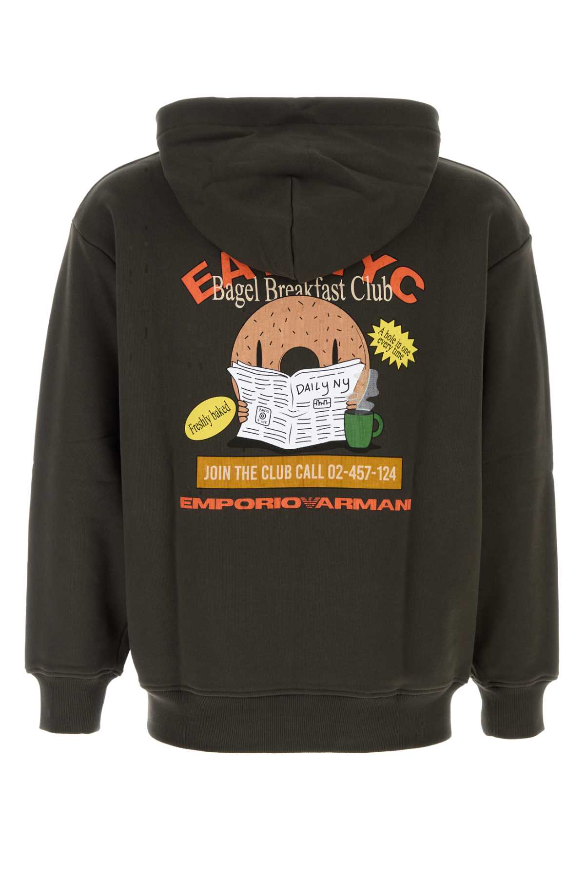 Charcoal cotton sweatshirt EM003621AF12896M8251 (EMPORIO ARMANI / スウェット・フーディー ) | EMPORIO ARMANI (エンポリオ アルマーニ)(1)