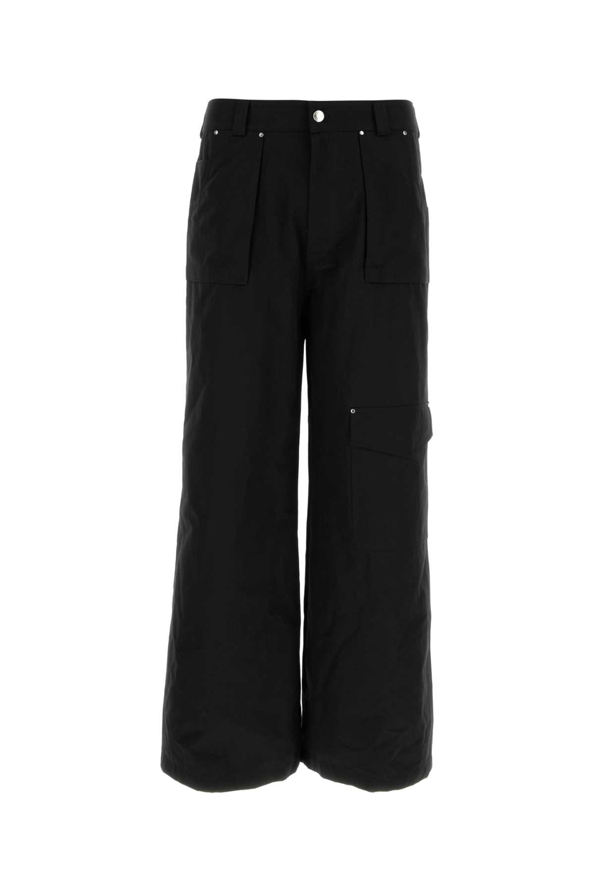 Black cotton cargo pant 840873QSAA91000 (Alexander McQUEEN / パンツ ) | Alexander McQUEEN (アレキサンダー・マックイーン)