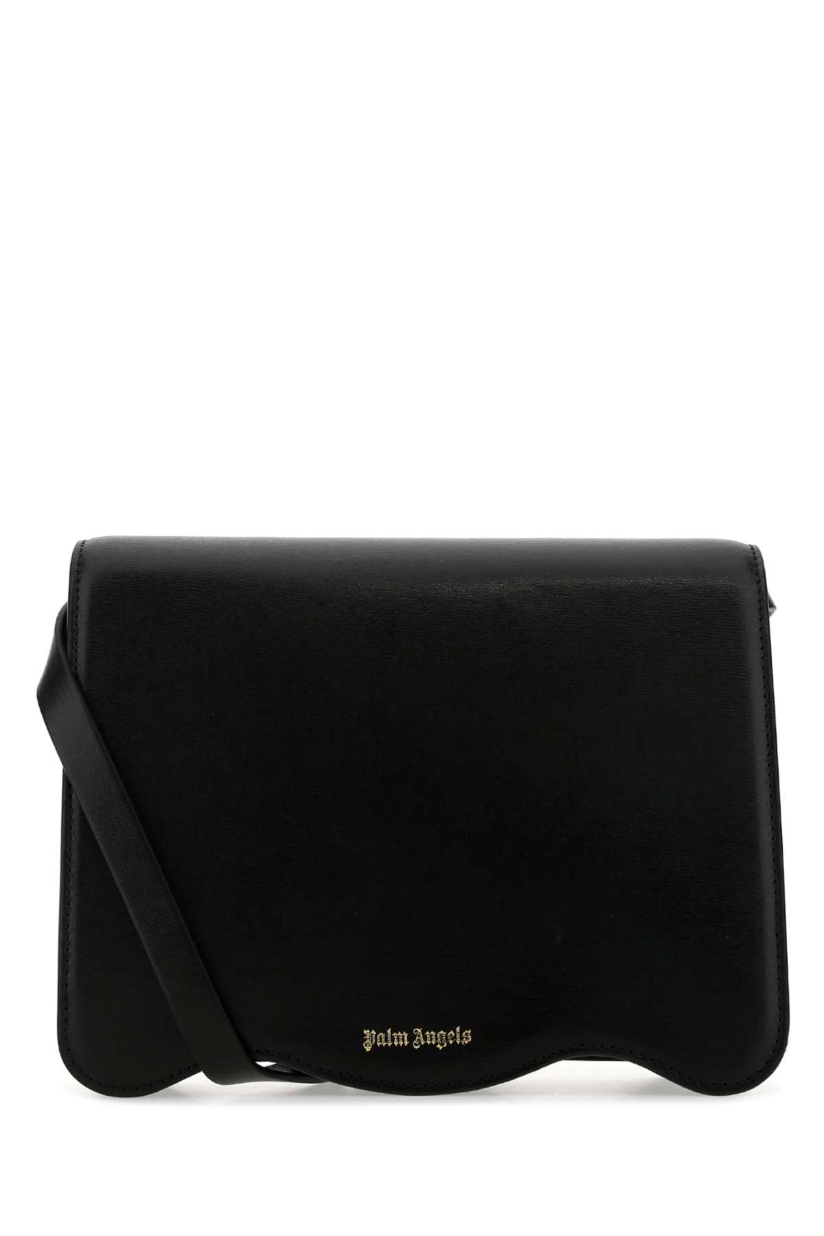 Black leather Palm Beach crossbody bag PWNQ004S22LEA0011076 (Palm Angels / ハンドバッグ・ショルダーバッグ ) | Palm Angels (パームエンジェルス)(2)
