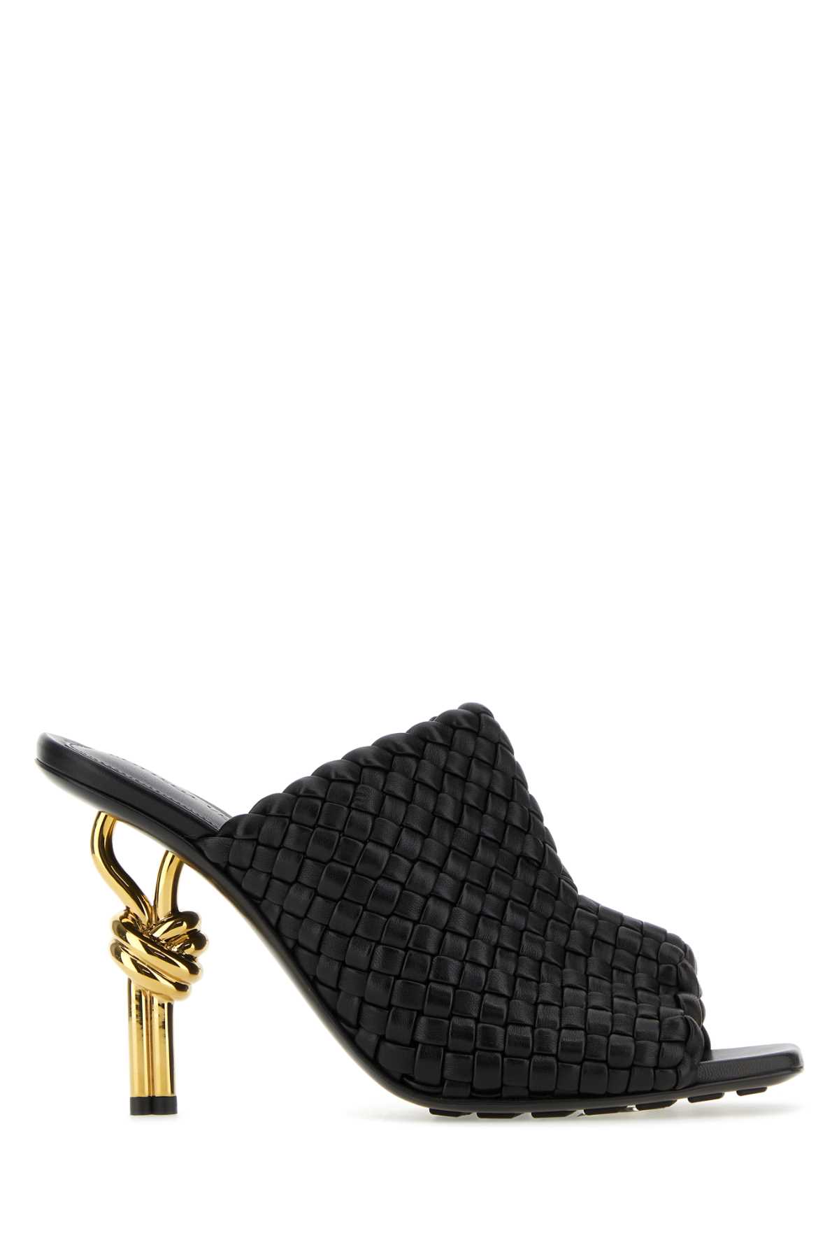 Black leather Knot mules 754143V2P501000 (Bottega Veneta / サンダル ) | Bottega Veneta (ボッテガ・ヴェネタ)