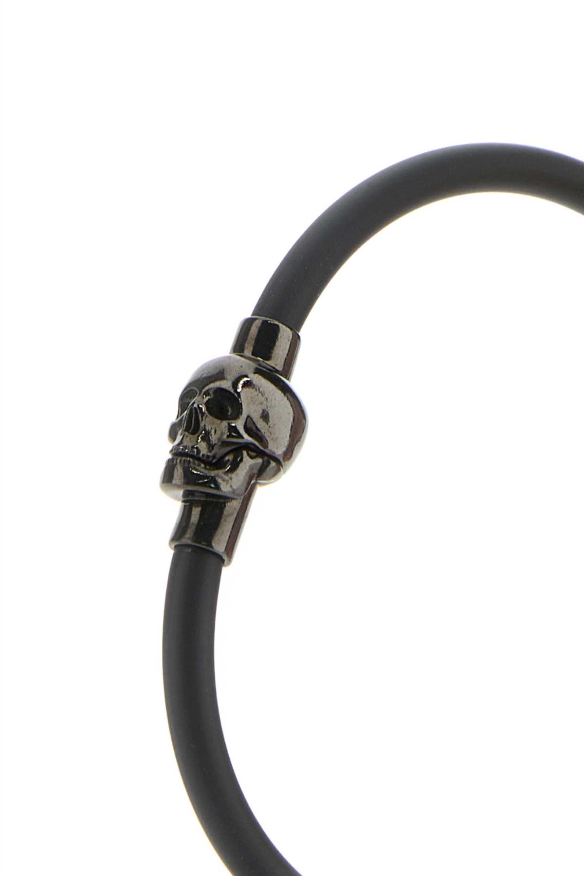Black rubber Skull bracelet 7058461AAJJ1000 (Alexander McQUEEN / ブレスレット ) | Alexander McQUEEN (アレキサンダー・マックイーン)(1)