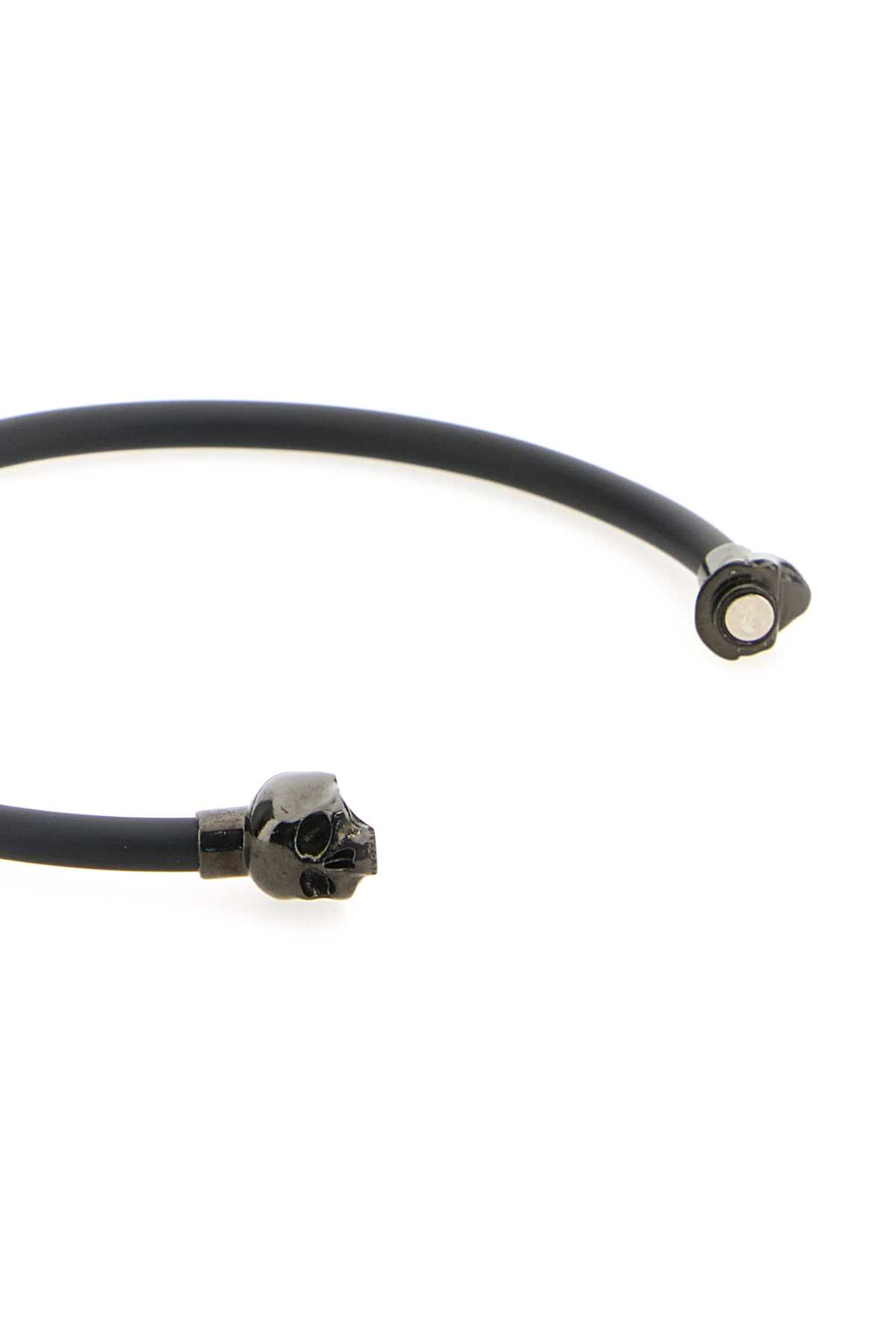 Black rubber Skull bracelet 7058461AAJJ1000 (Alexander McQUEEN / ブレスレット ) | Alexander McQUEEN (アレキサンダー・マックイーン)(2)