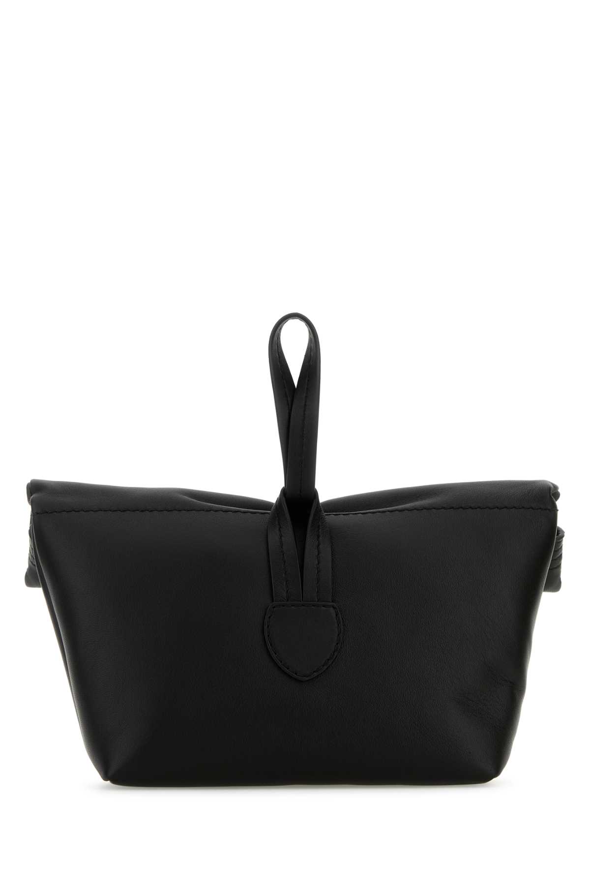 Black leather Paper Bag clutch SB2WD0082P6758T8013 (Maison Margiela / クラッチバッグ・ポーチ ) | Maison Margiela (メゾン マルジェラ)(2)