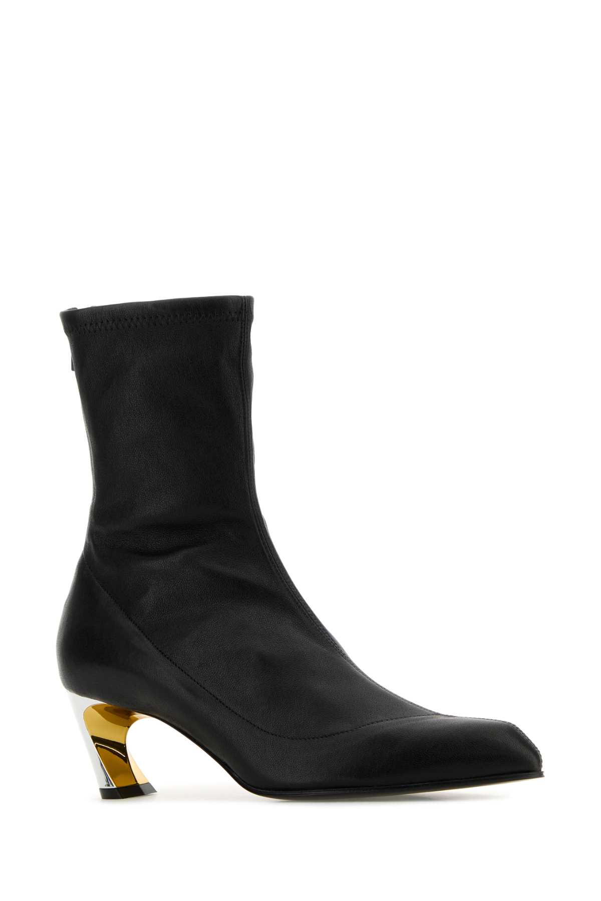 Black leather Armadillo ankle boots 797577WIG211399 (Alexander McQUEEN / ブーツ ) | Alexander McQUEEN (アレキサンダー・マックイーン)(1)