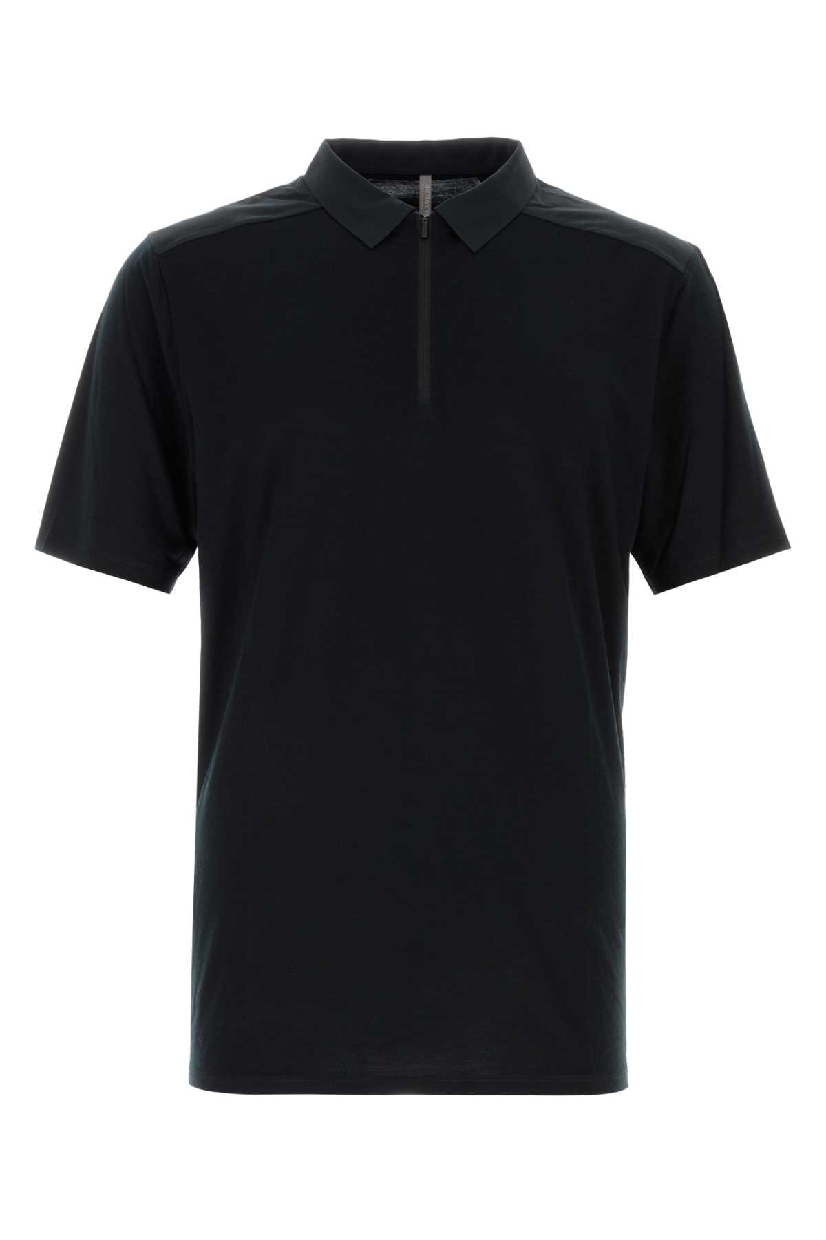 Black wool blend Frame polo shirt X000007208BLACK (ARC'TERYX / ポロシャツ ) | ARC'TERYX (アークテリクス)