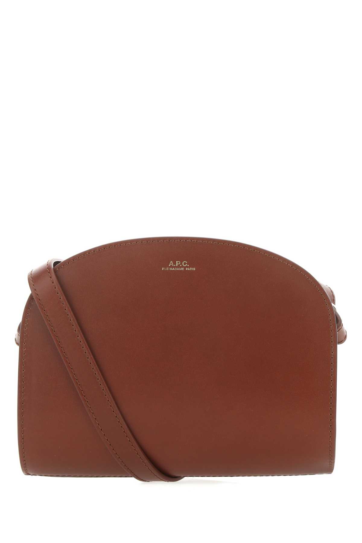 Caramel leather mini Demi Lune shoulder bag PXAWVF61392CAD (A.P.C. / ハンドバッグ・ショルダーバッグ ) | A.P.C. (アーペーセー)