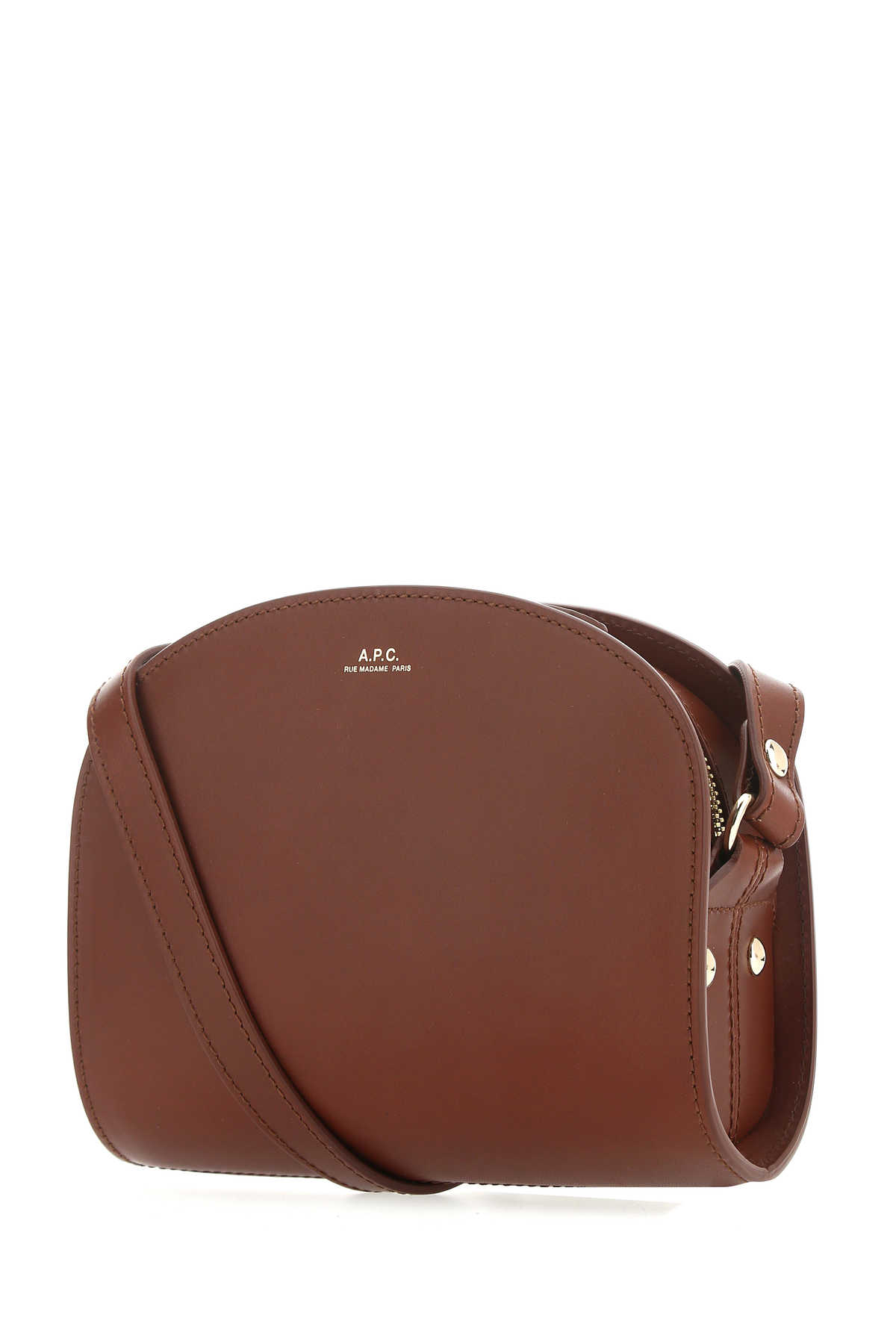 Caramel leather mini Demi Lune shoulder bag PXAWVF61392CAD (A.P.C. / ハンドバッグ・ショルダーバッグ ) | A.P.C. (アーペーセー)(1)
