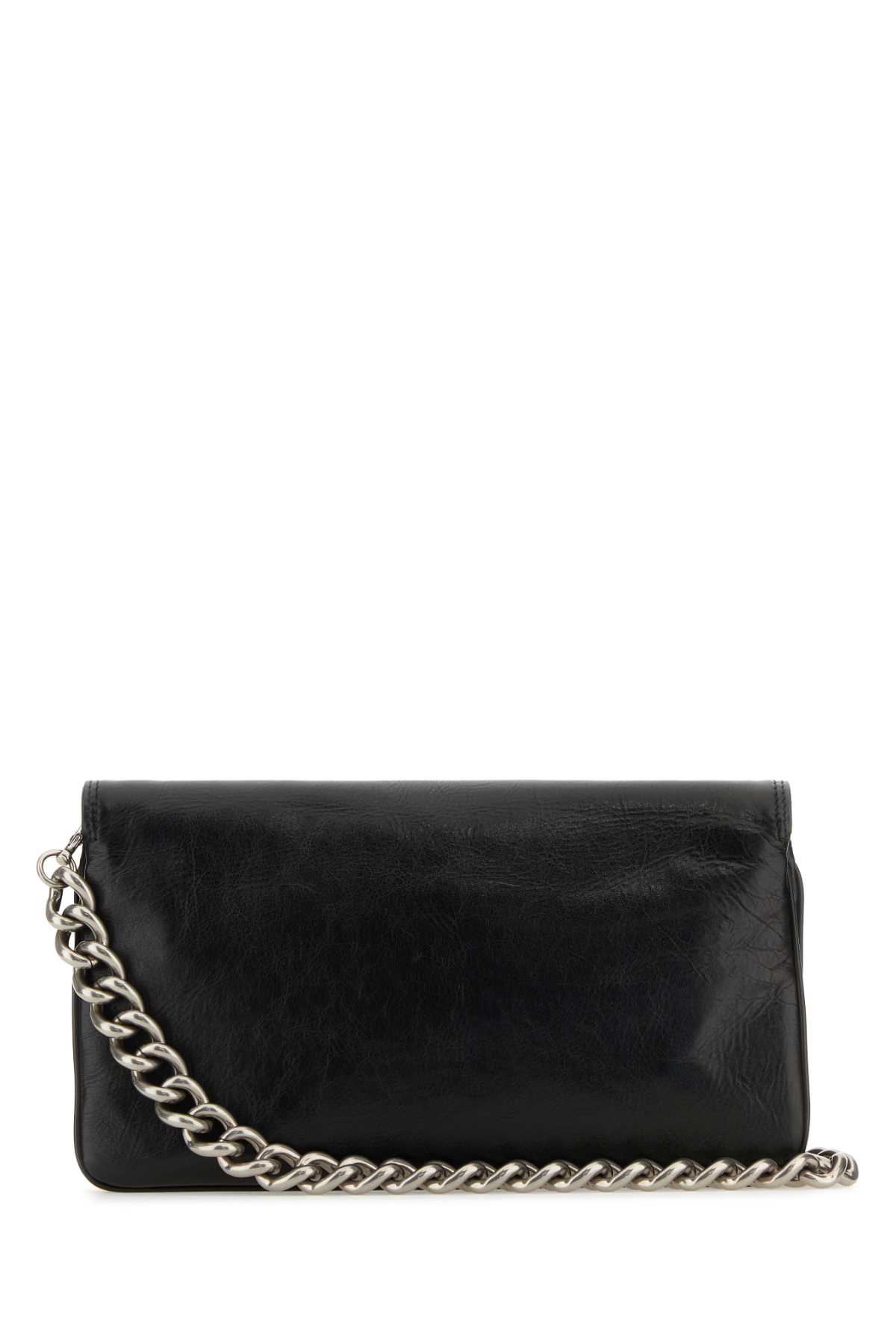 Black leather medium BB Soft Flap clutch 7485962AAI41000 (Balenciaga / ハンドバッグ・ショルダーバッグ ) | Balenciaga (バレンシアガ)(2)