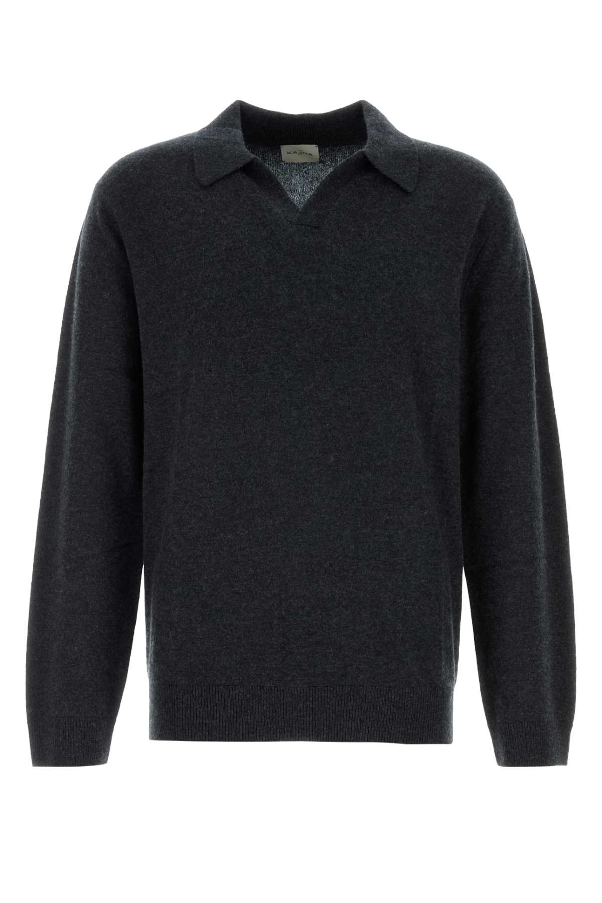 Midnight blue cashmere Gibson sweater GIBSON0933 (LE KASHA / ニット・セーター・カーディガン ) | LE KASHA (ル カシャ)