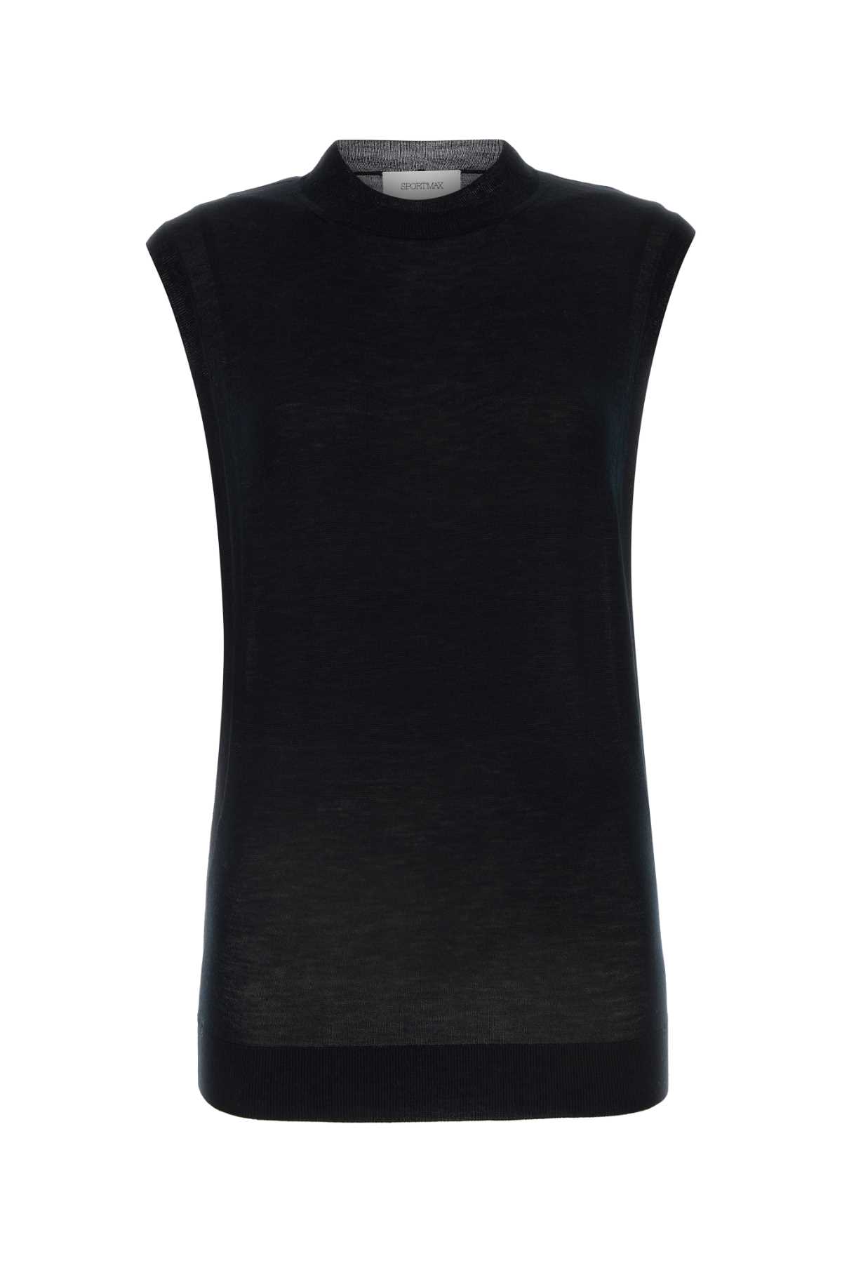 Black wool blend Odissea top 2412361051600003 (Sportmax / タンクトップ・キャミソール ) | Sportmax (スポーツマックス)