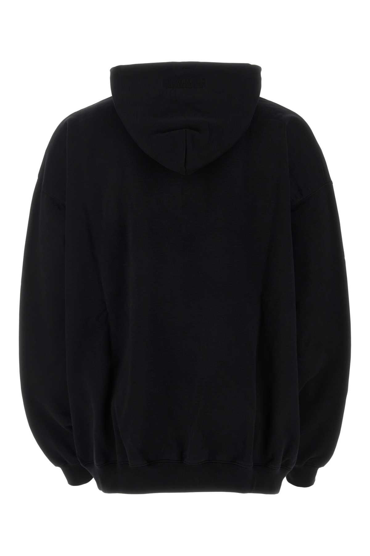 Black cotton blend oversize sweatshirt UE54HD100BBLACK (VETEMENTS / スウェット・フーディー ) | VETEMENTS (ヴェトモン)(1)