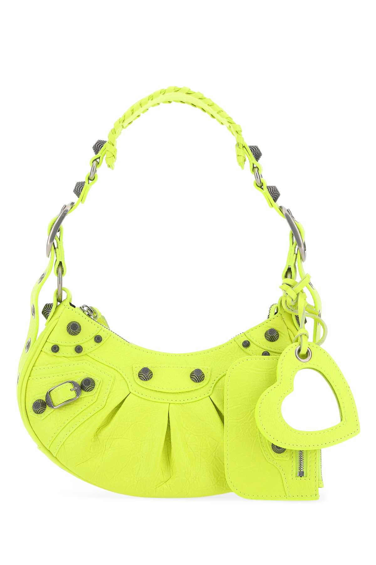 Fluo yellow nappa leather Le Cagole XS shoulder bag 6713091VGUY7206 (Balenciaga / ハンドバッグ・ショルダーバッグ ) | Balenciaga (バレンシアガ)