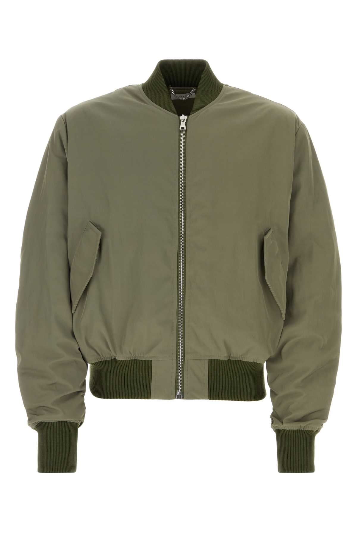 Army green polyester bomber jacket SS2460GREYMINT (1989 / カジュアルジャケット ) | 1989 (ナインティーンエイティーナイン)