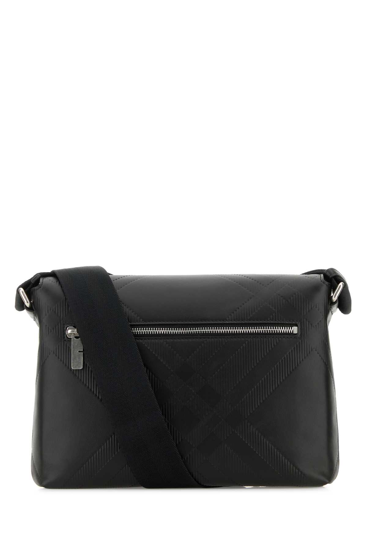 Black leather crossbody bag 8101922A1189 (Burberry / ハンドバッグ・ショルダーバッグ ) | Burberry (バーバリー)(2)