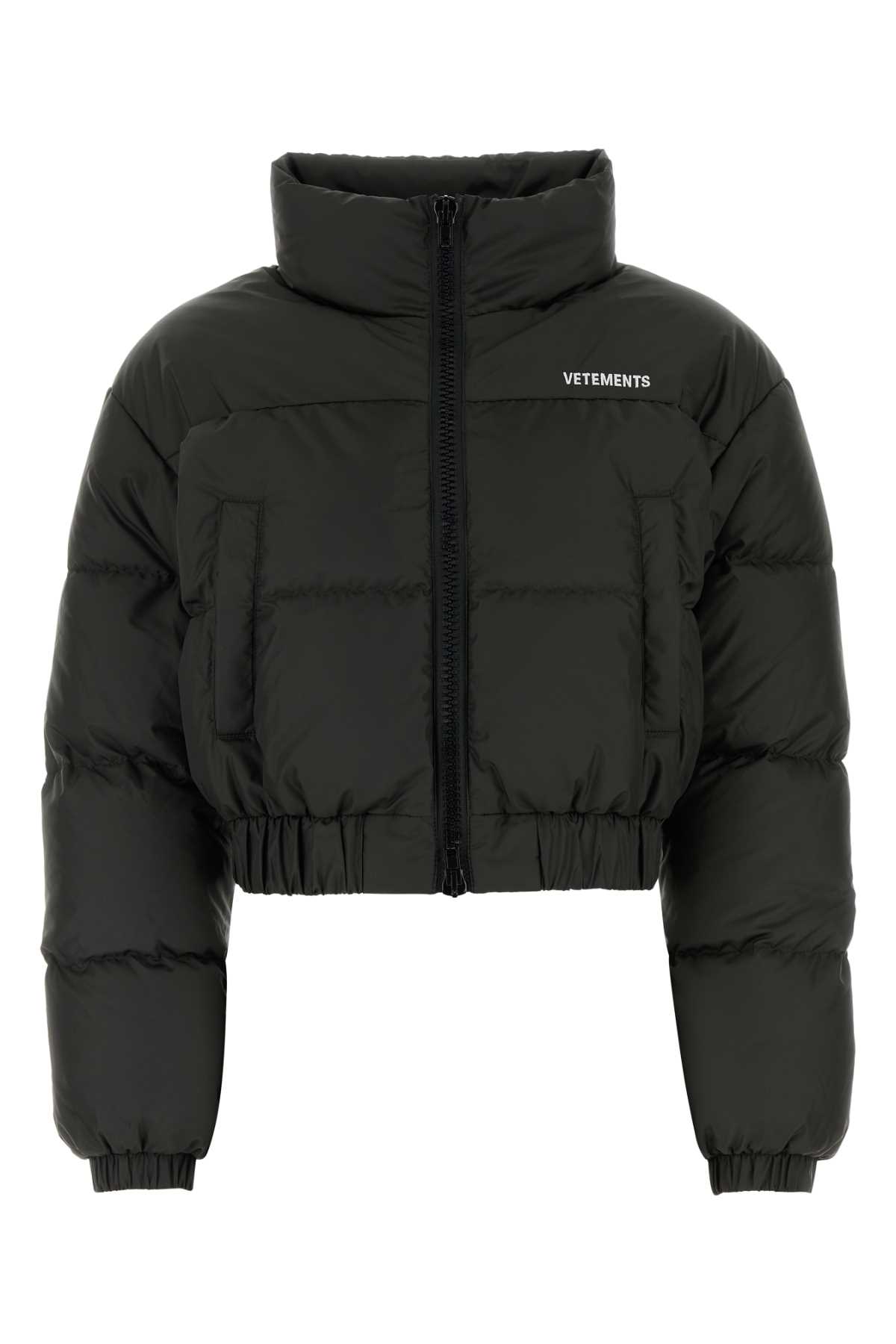 Slate polyester down jacket WA65JA191SBLACK (VETEMENTS / ダウンジャケット・コート ) | VETEMENTS (ヴェトモン)