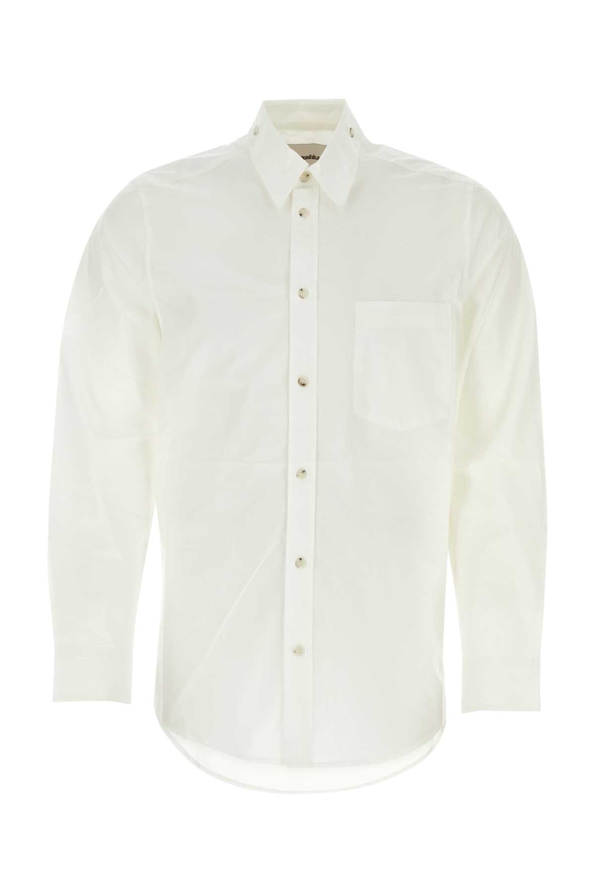 White poplin Kabel shirt NM23RSSH01100WHITE (Nanushka / シャツ・ブラウス ) | Nanushka (ナヌーシュカ)